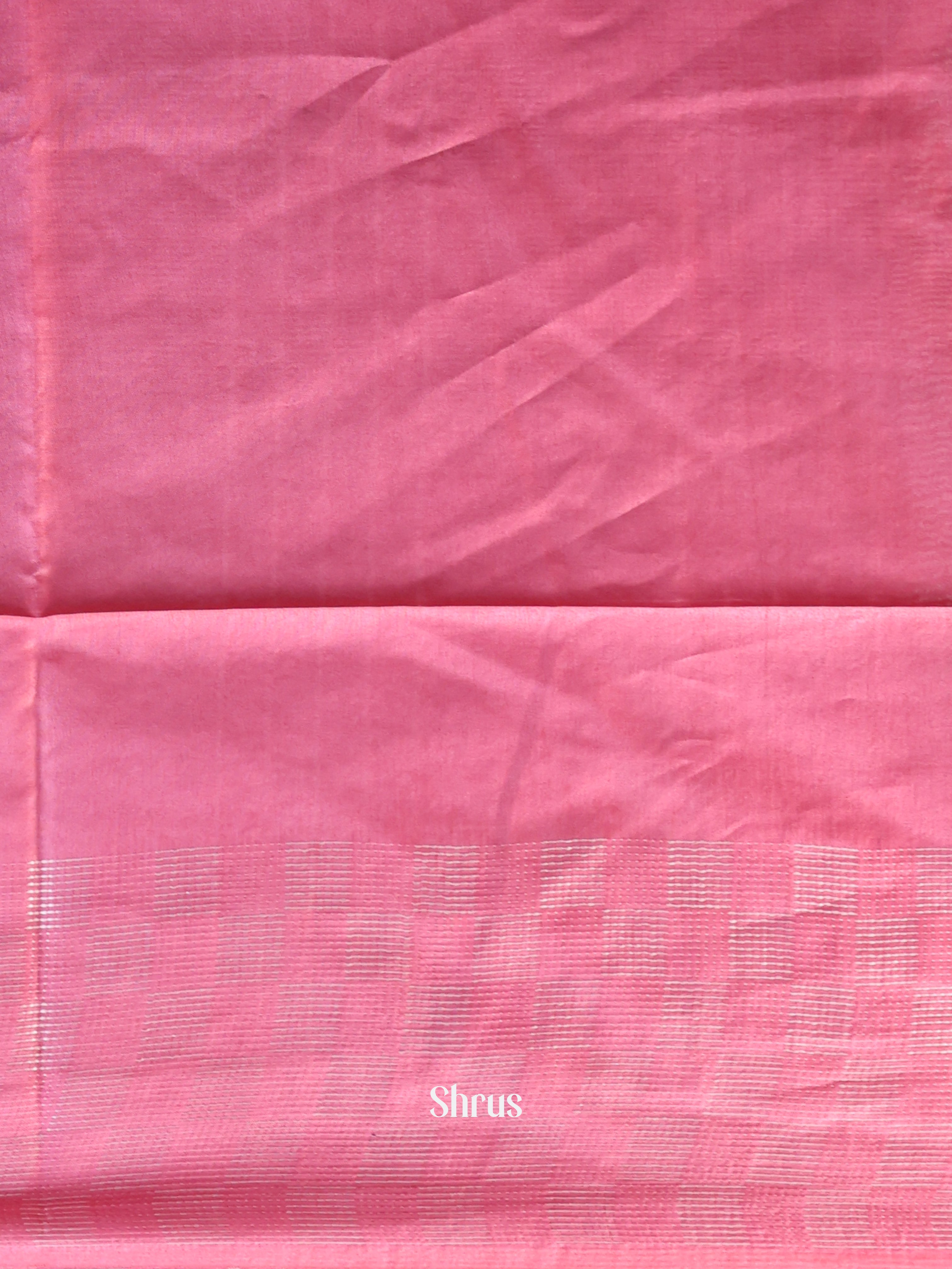Grey & Pink -Semi Tussar Saree - Shop on Shrus.com