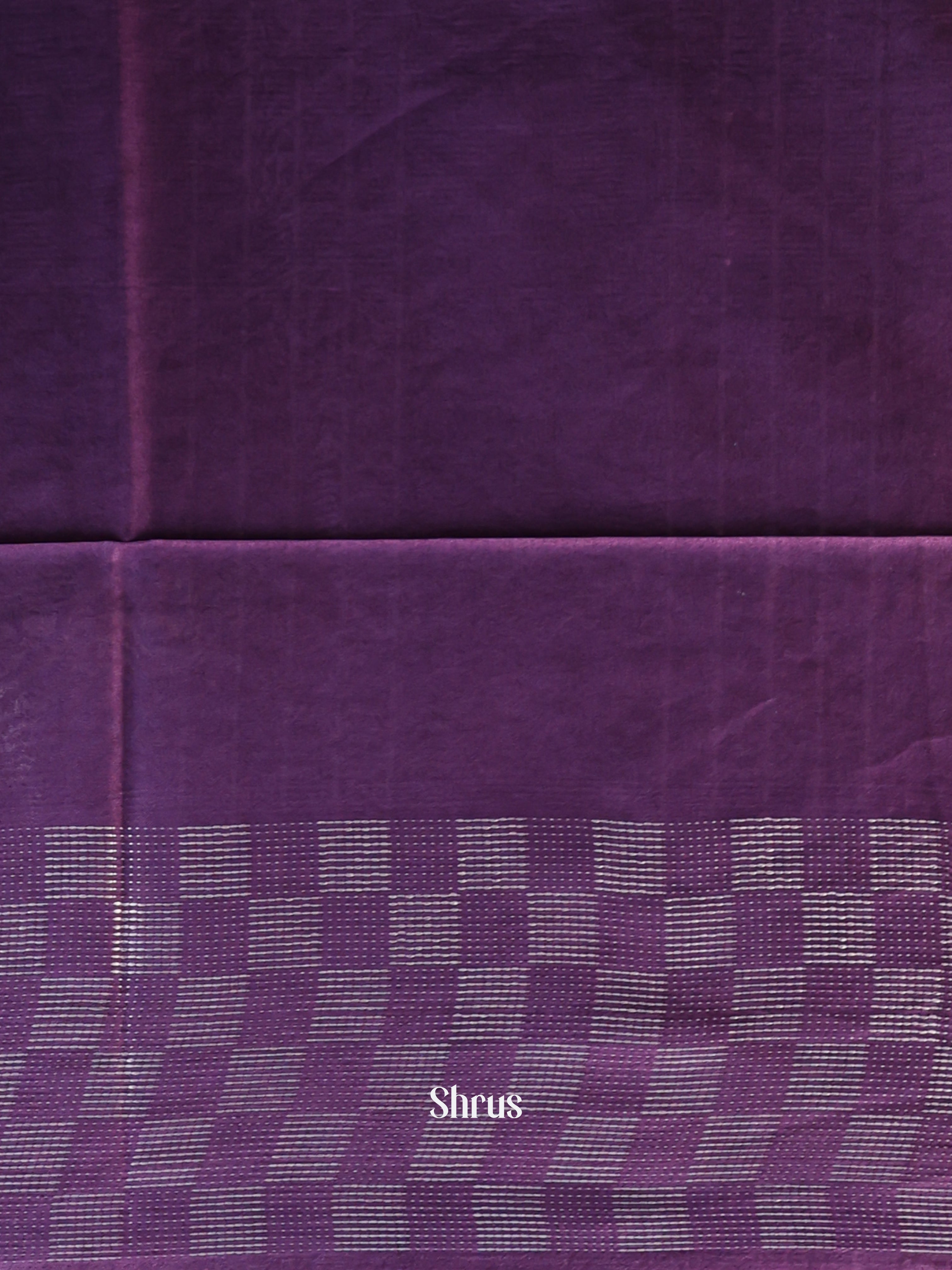 Brown & Violet -Semi Tussar - Shop on Shrus.com