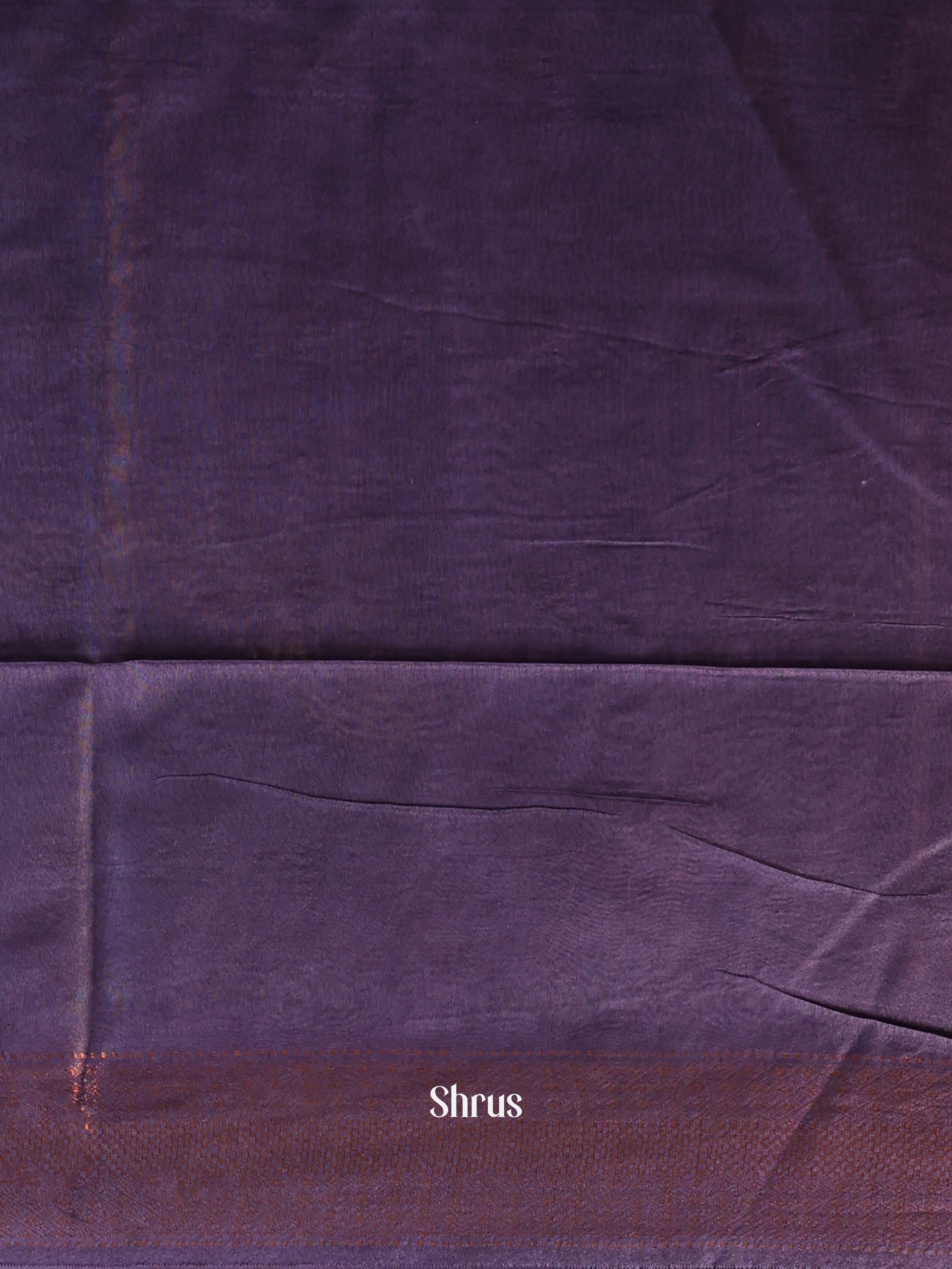 Brown & Violet -Semi Tussar Saree - Shop on Shrus.com