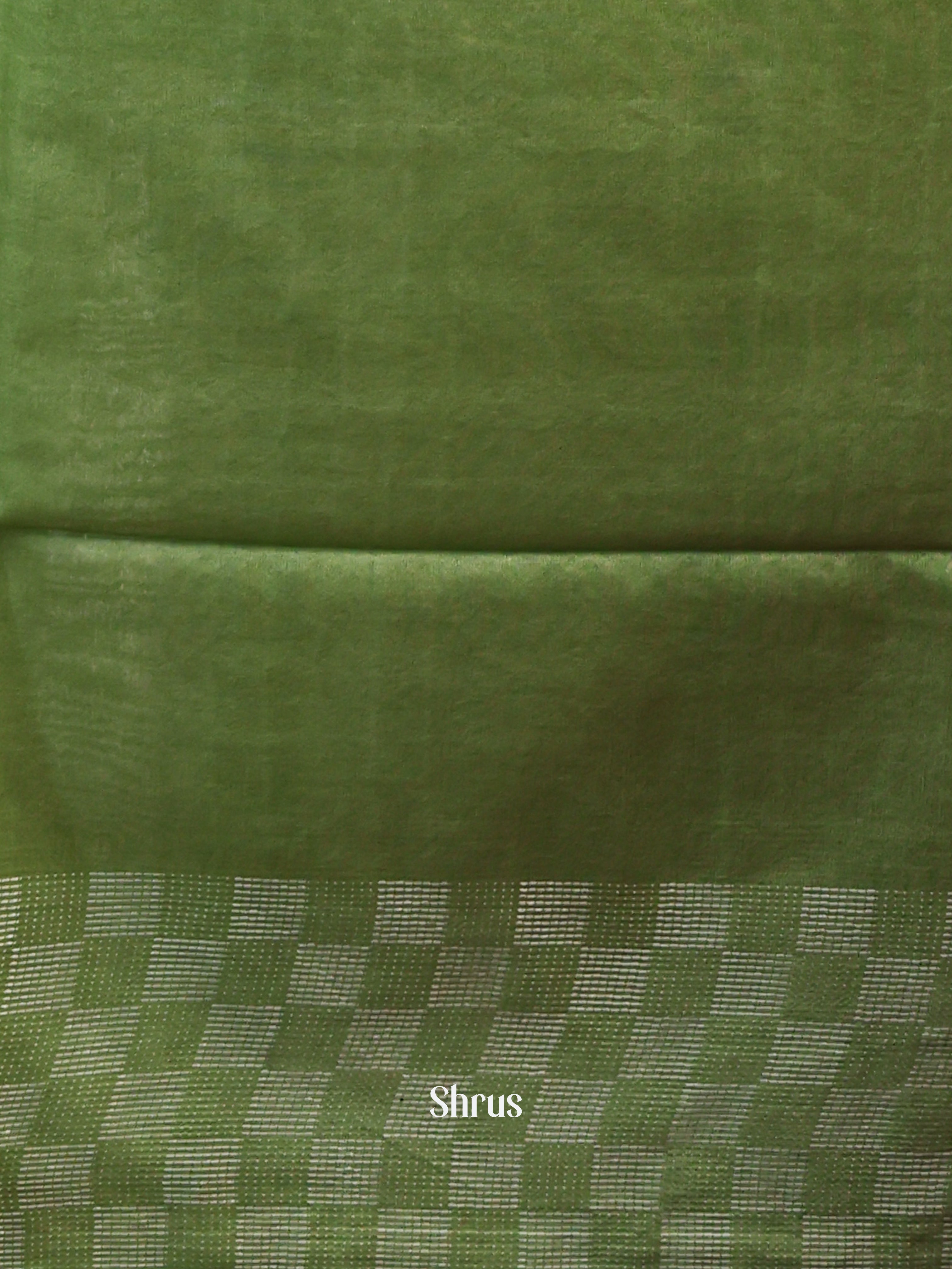 Red & Green -Semi Tussar - Shop on Shrus.com