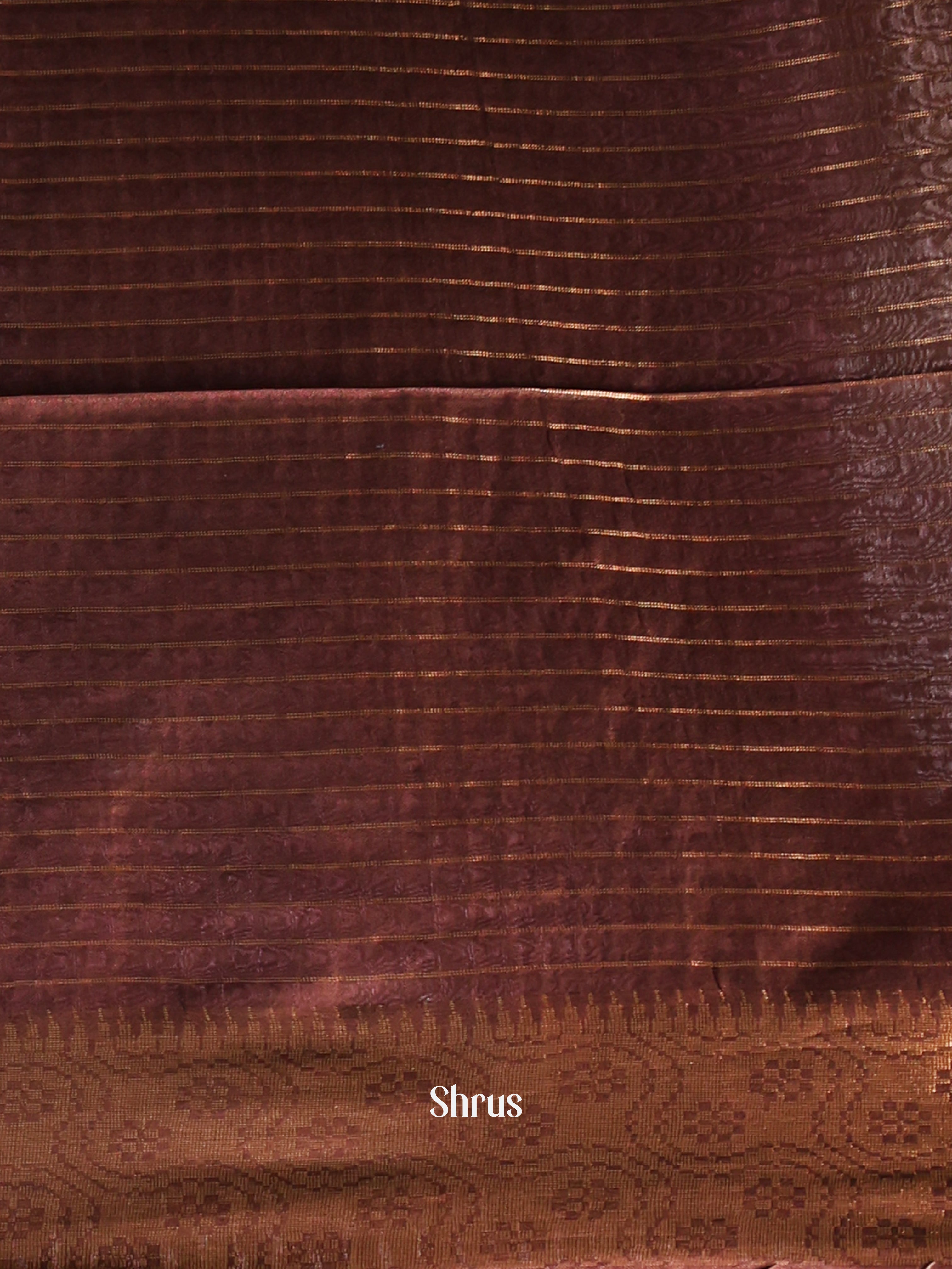 Green & Brown -Semi Tussar Saree - Shop on Shrus.com