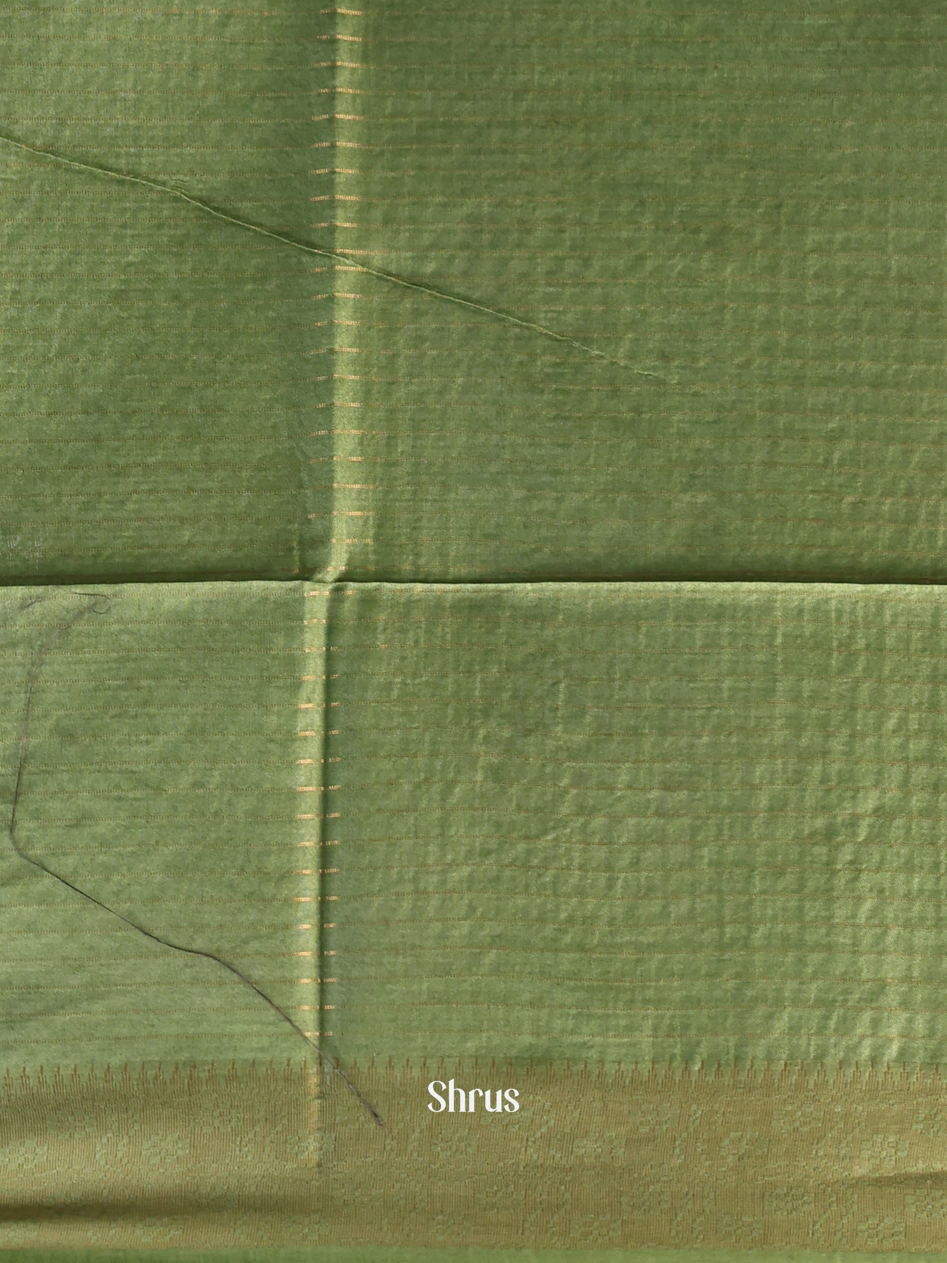 Red & Green -Semi Tussar Saree - Shop on Shrus.com