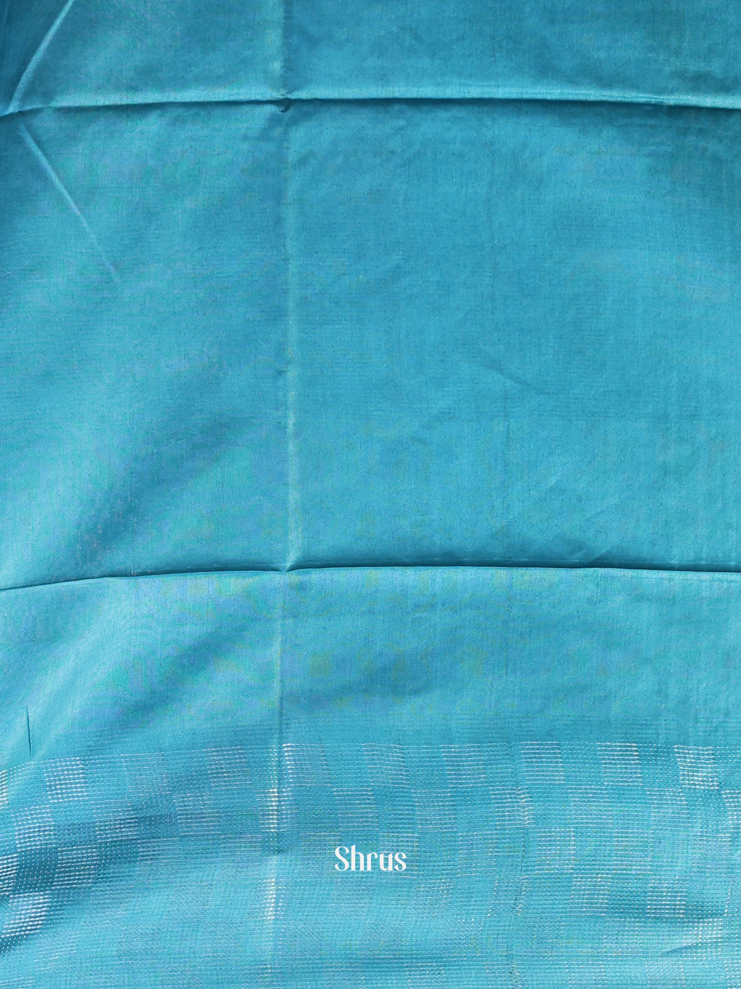 Maroon & Blue -Semi Tussar - Shop on Shrus.com