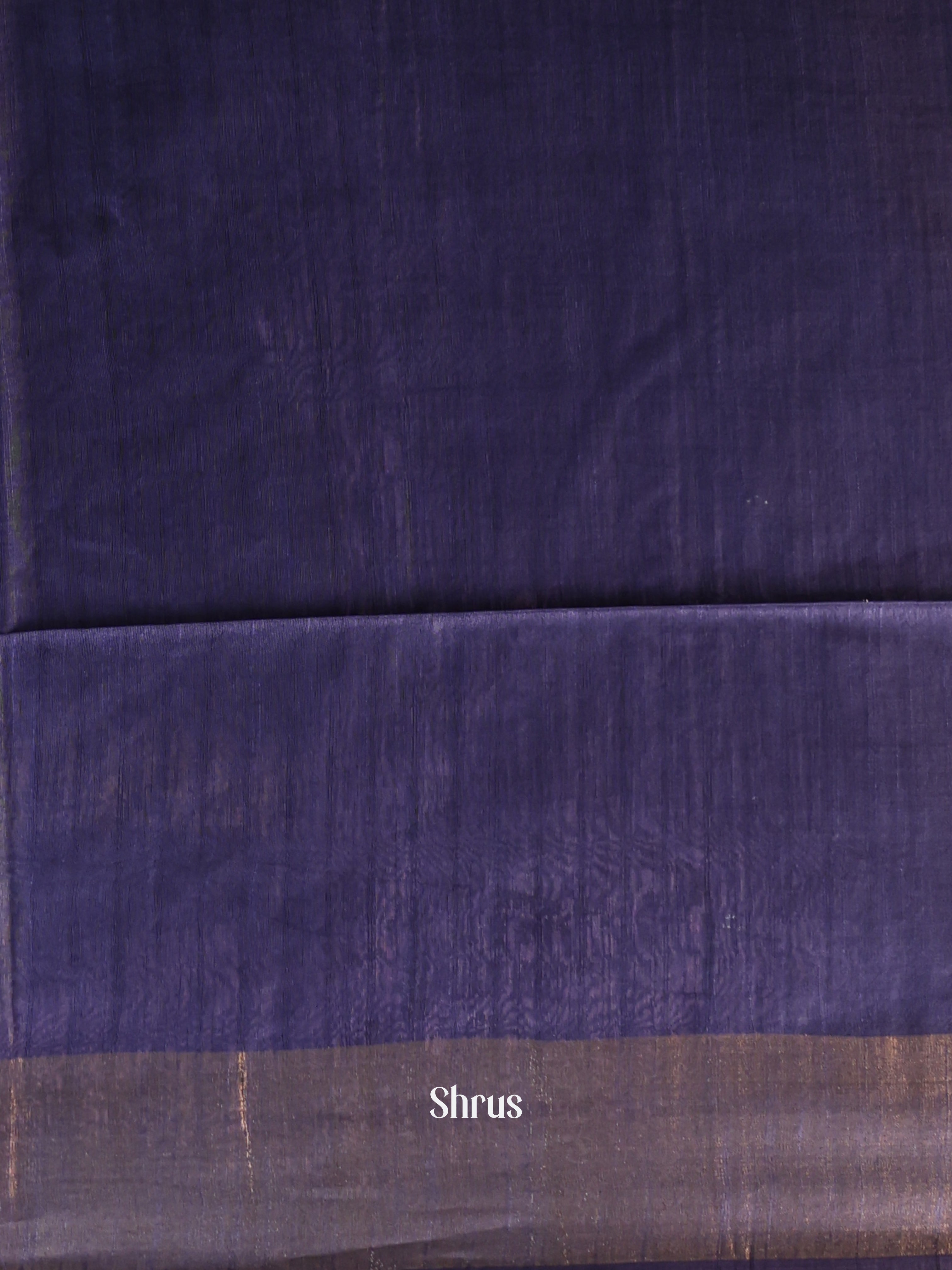 Brown & Violet -Semi Tussar Saree - Shop on Shrus.com