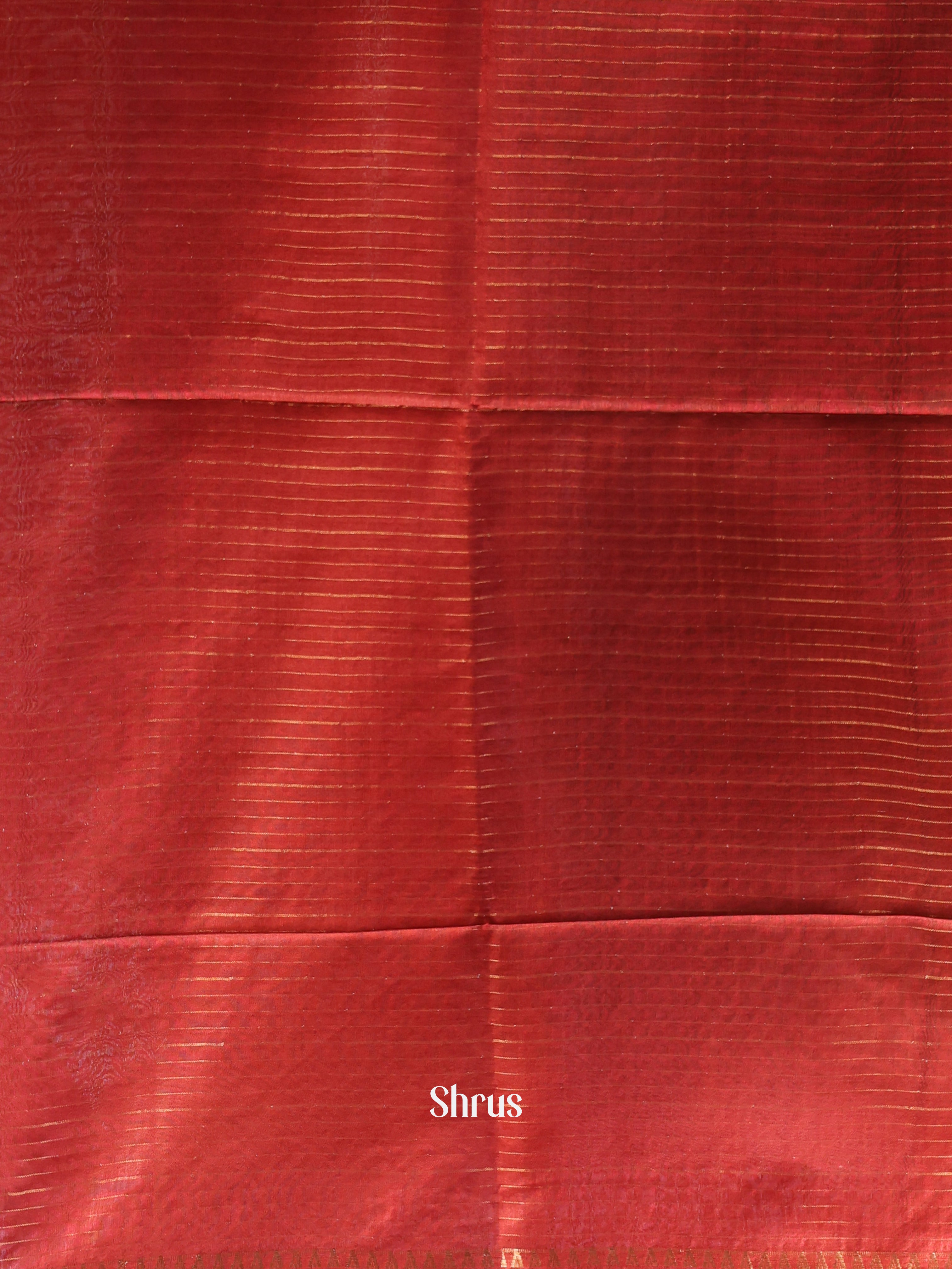 Brown & Maroon -Semi Tussar - Shop on Shrus.com