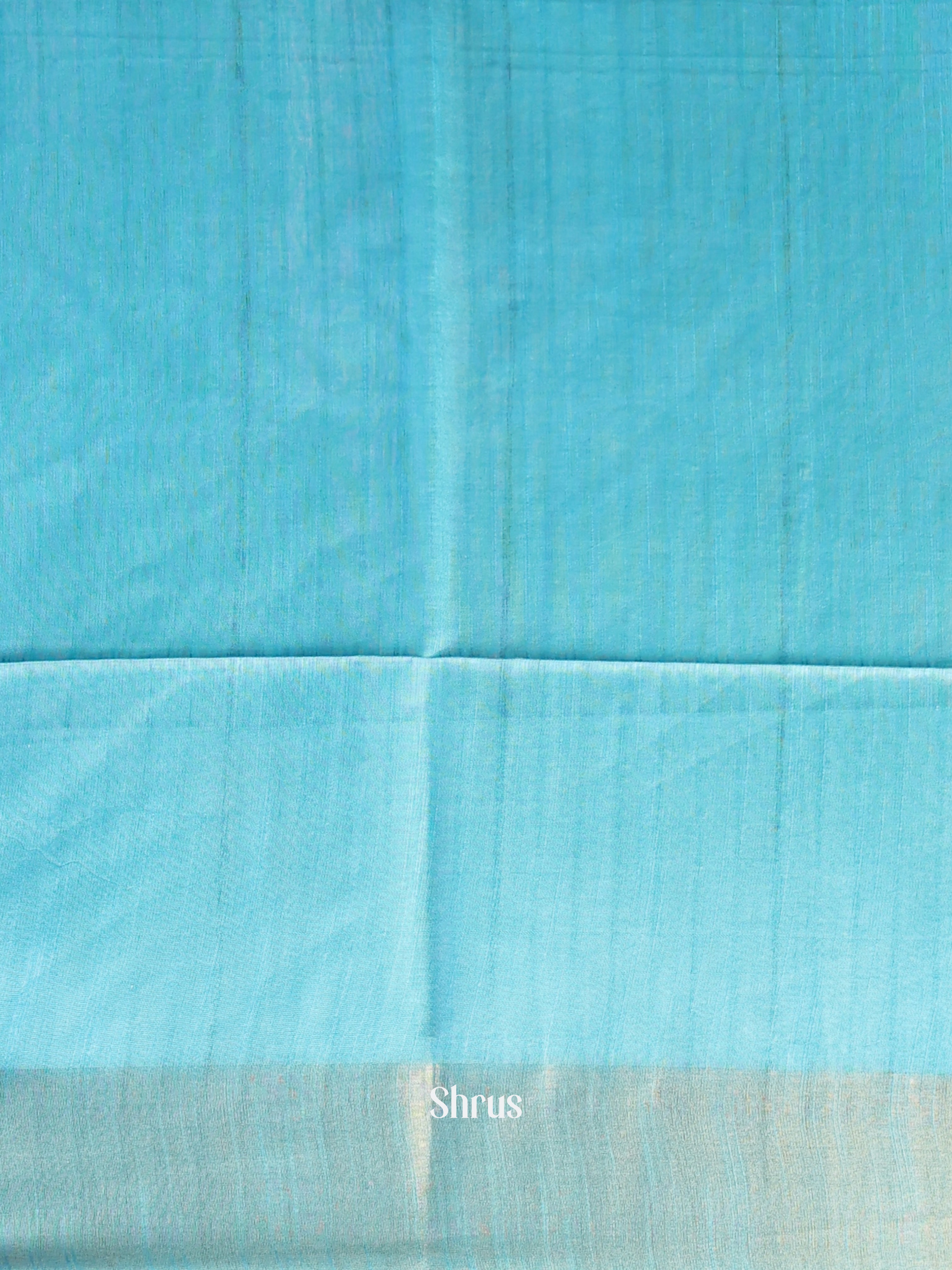 Purple & Blue - Semi Tussar Saree - Shop on Shrus.com