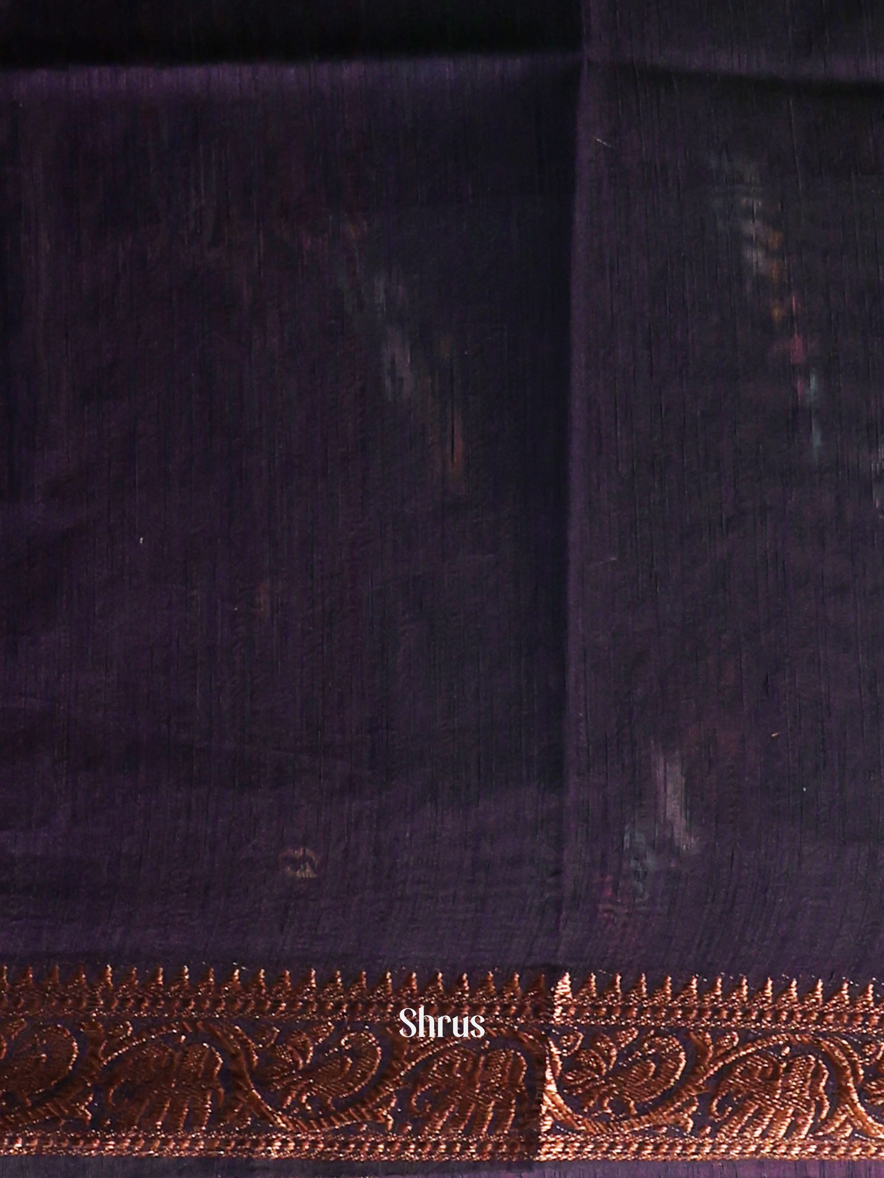 Green & Blue- Semi Jute Saree - Shop on Shrus.com