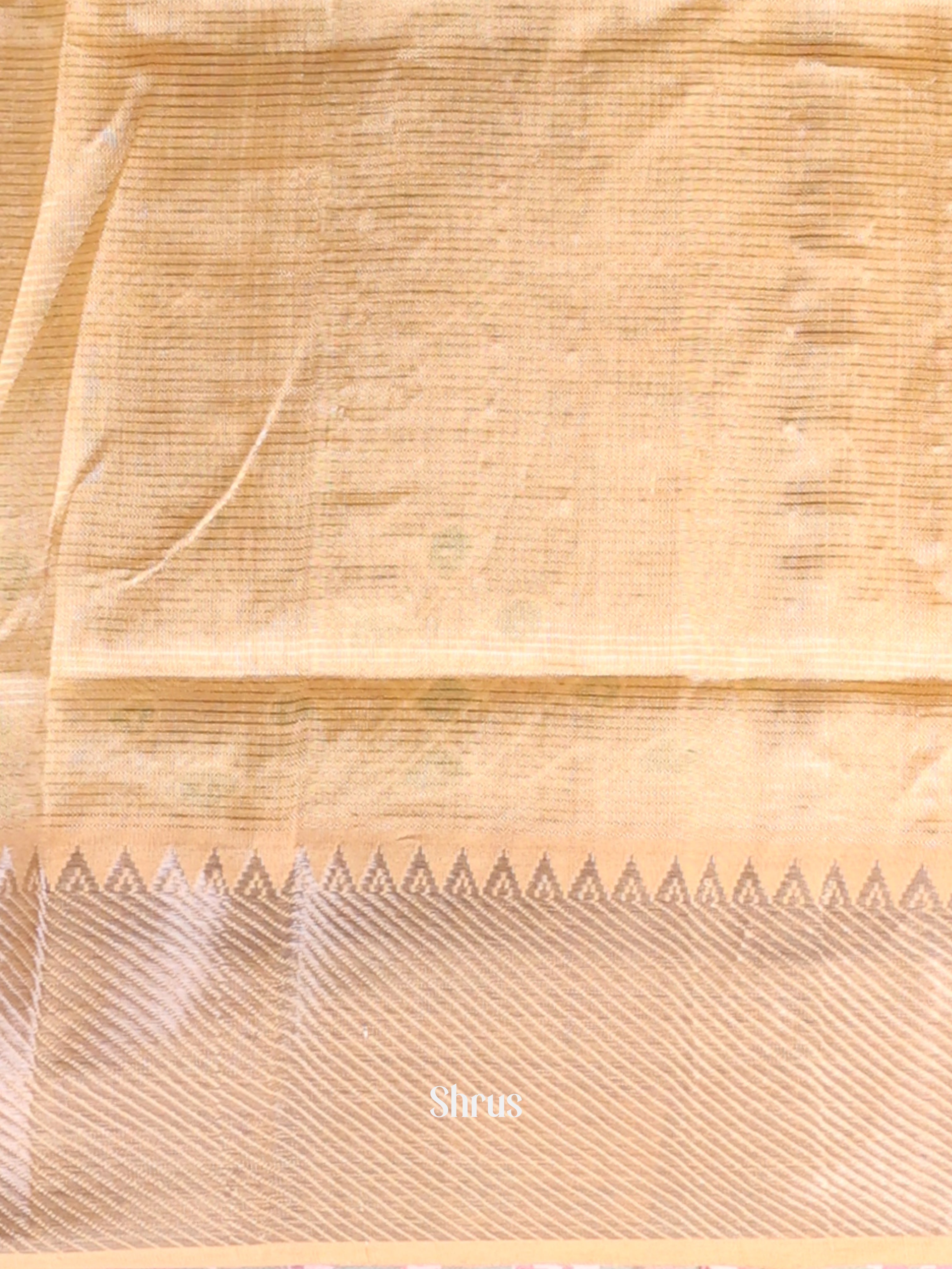 Sandal(Single Tone) - Mangalagiri silkcotton Saree - Shop on Shrus.com