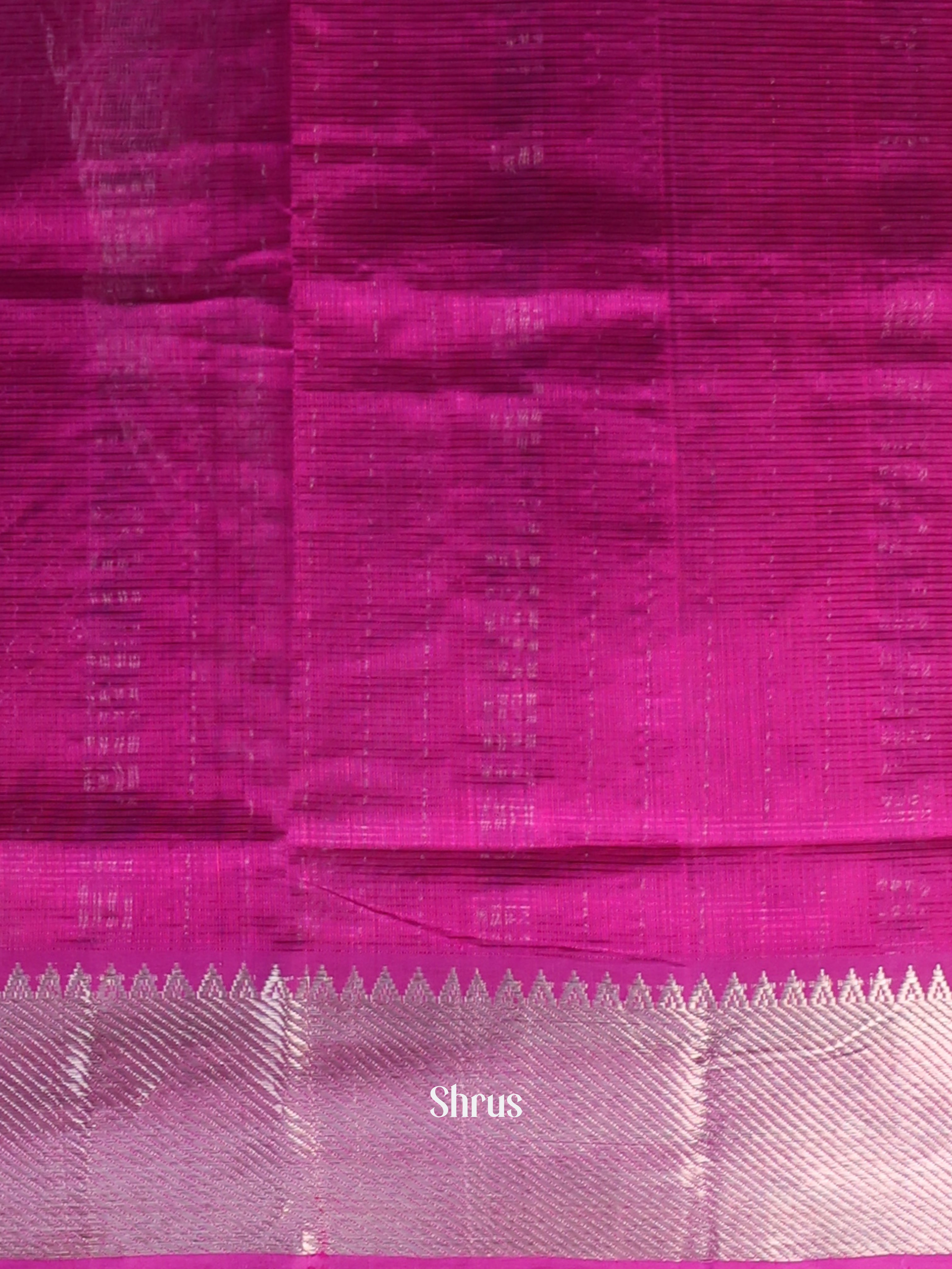Purple(Single Tone)- Mangalagiri silkcotton Saree - Shop on Shrus.com