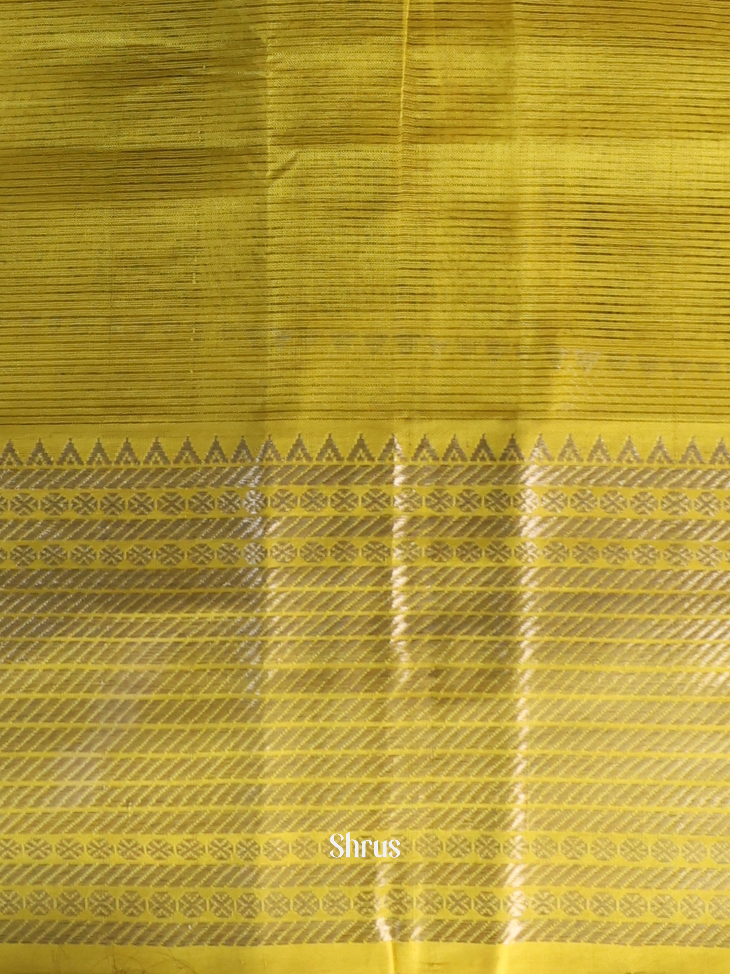 Plain Yellow(Single Tone) – Mangalagiri silkcotton Saree - Shop on Shrus.com