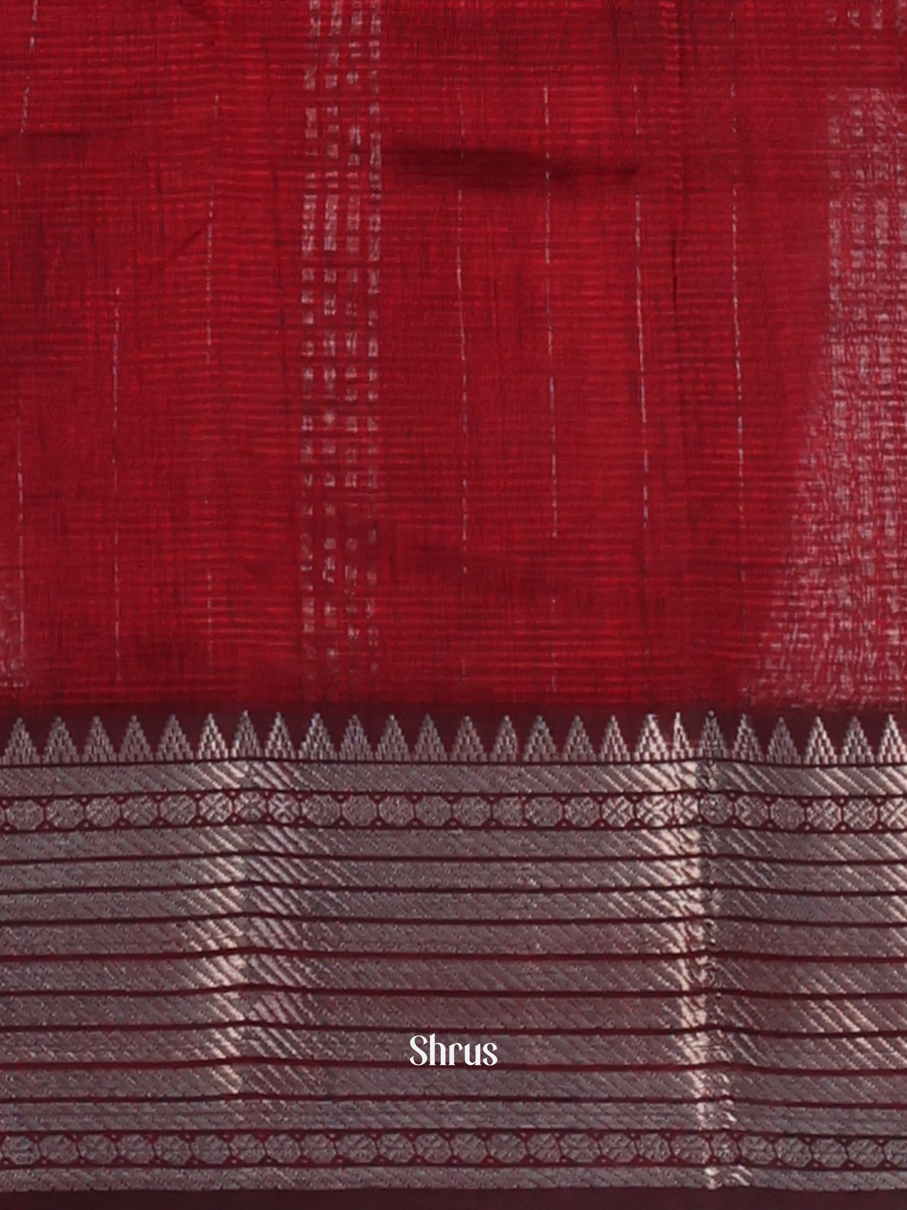 CJS24163 - Mangalagiri silkcotton Saree - Shop on Shrus.com