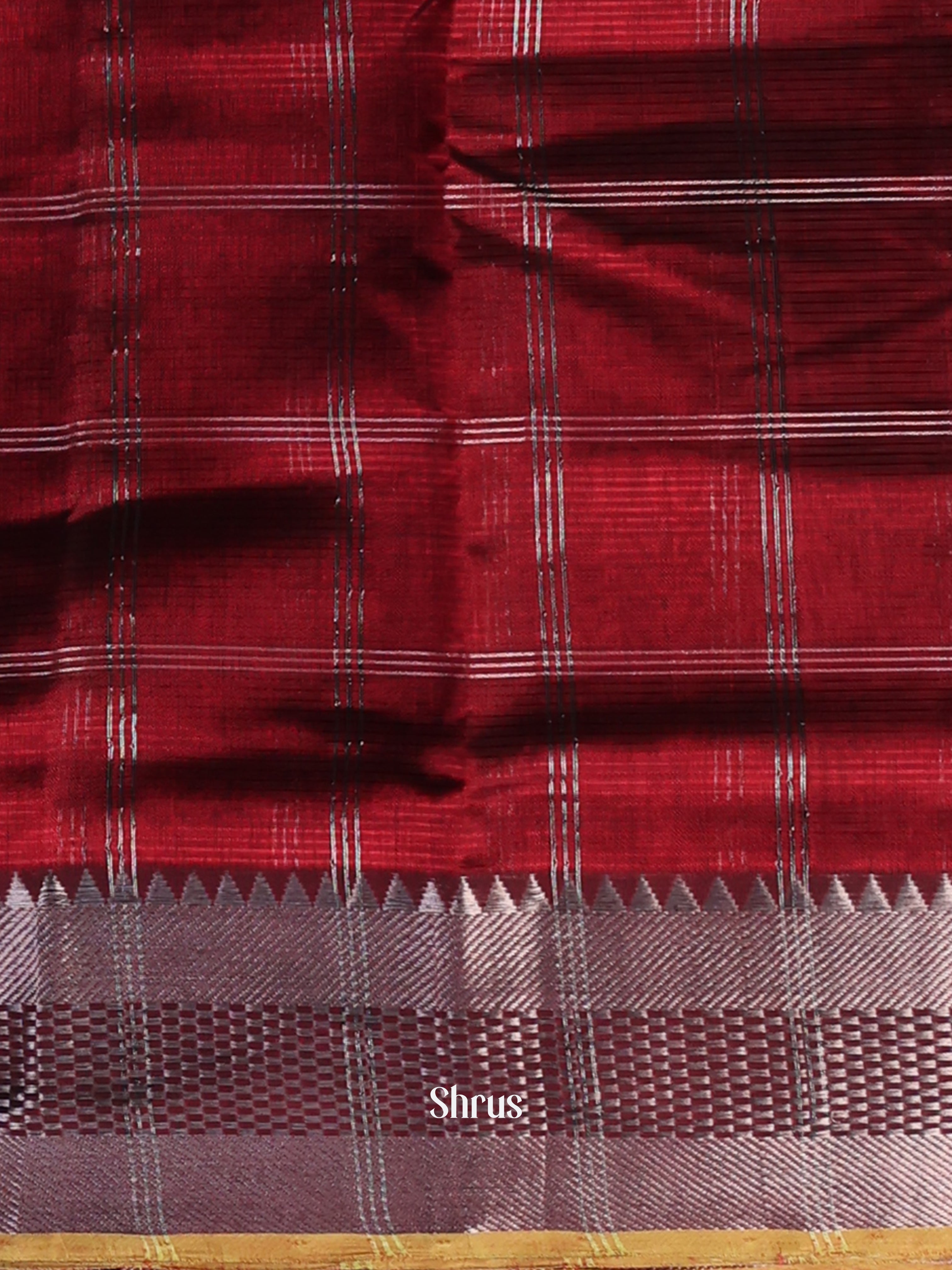 CJS24168 - Mangalagiri silkcotton Saree - Shop on Shrus.com