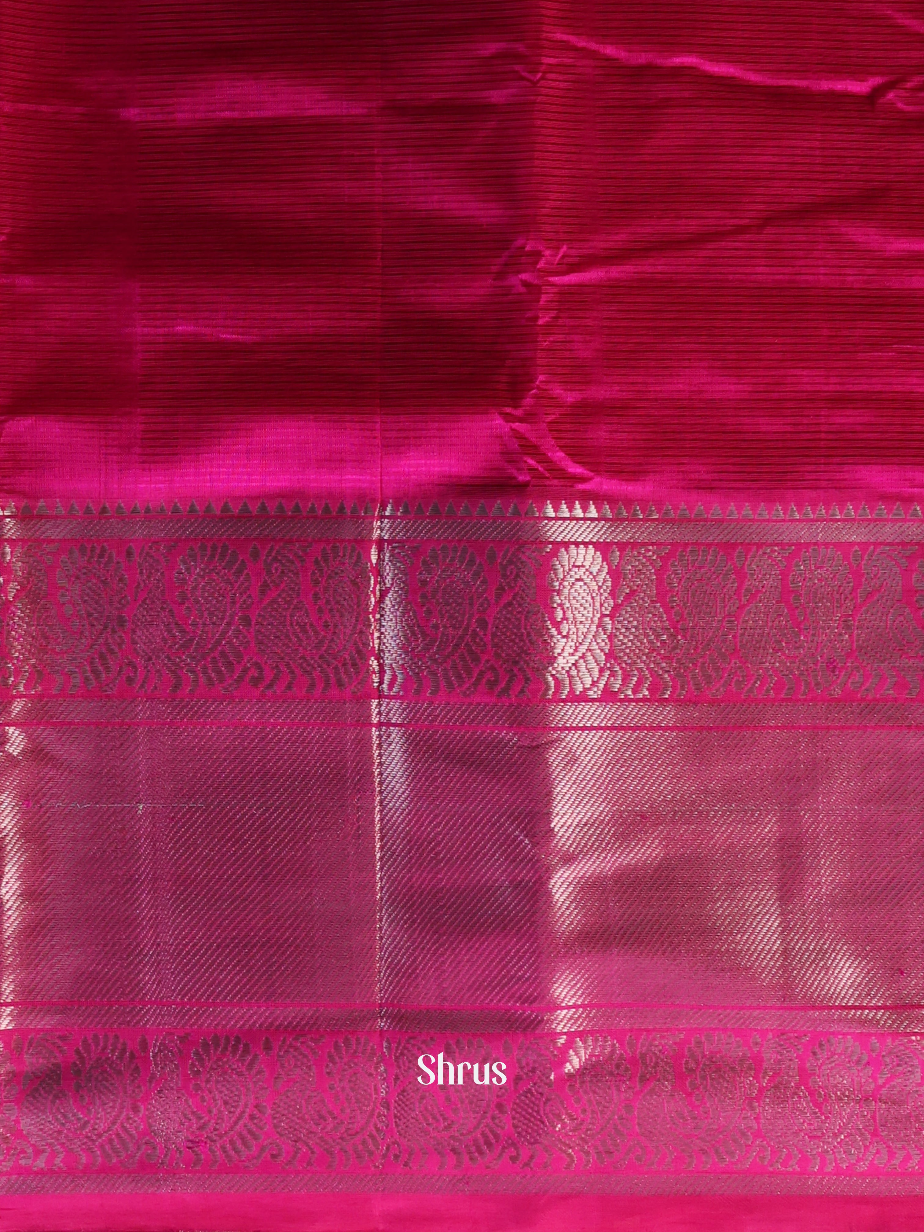 Plain Pink(Single Tone) – Mangalagiri silkcotton Saree - Shop on Shrus.com