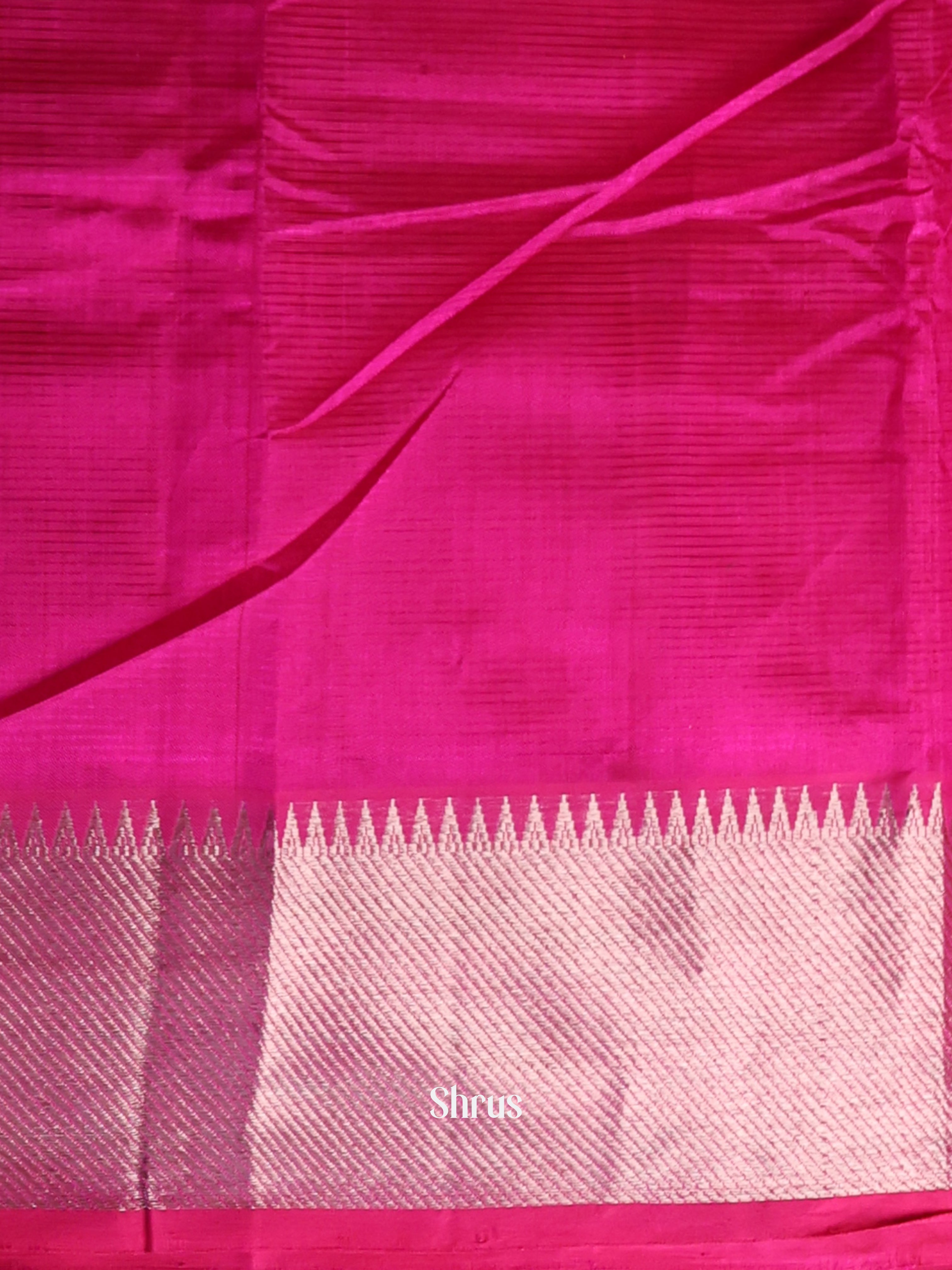 Plain Pink(Single Tone) – Mangalagiri silkcotton Saree - Shop on Shrus.com