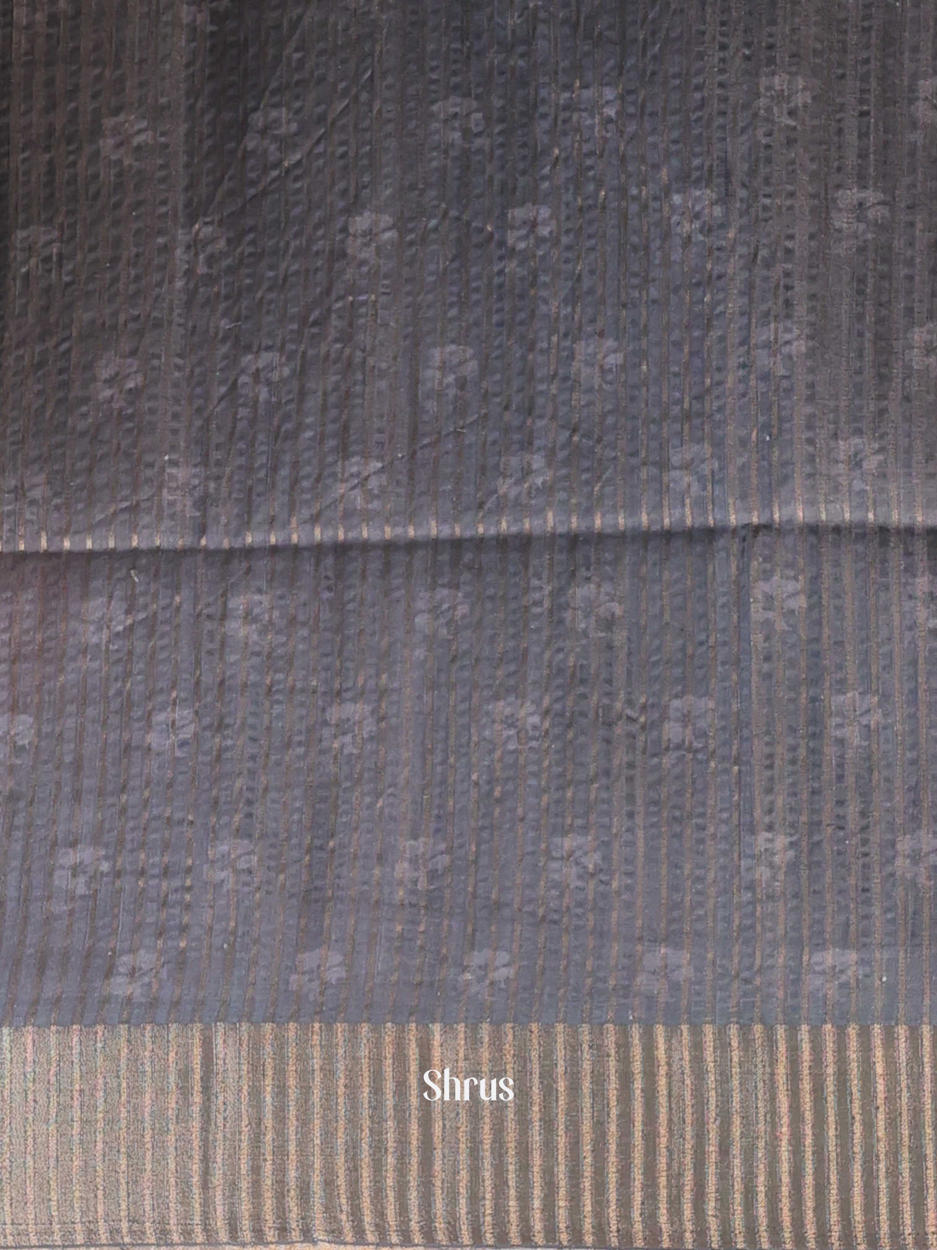 Grey - Moonga Saree - Shop on Shrus.com