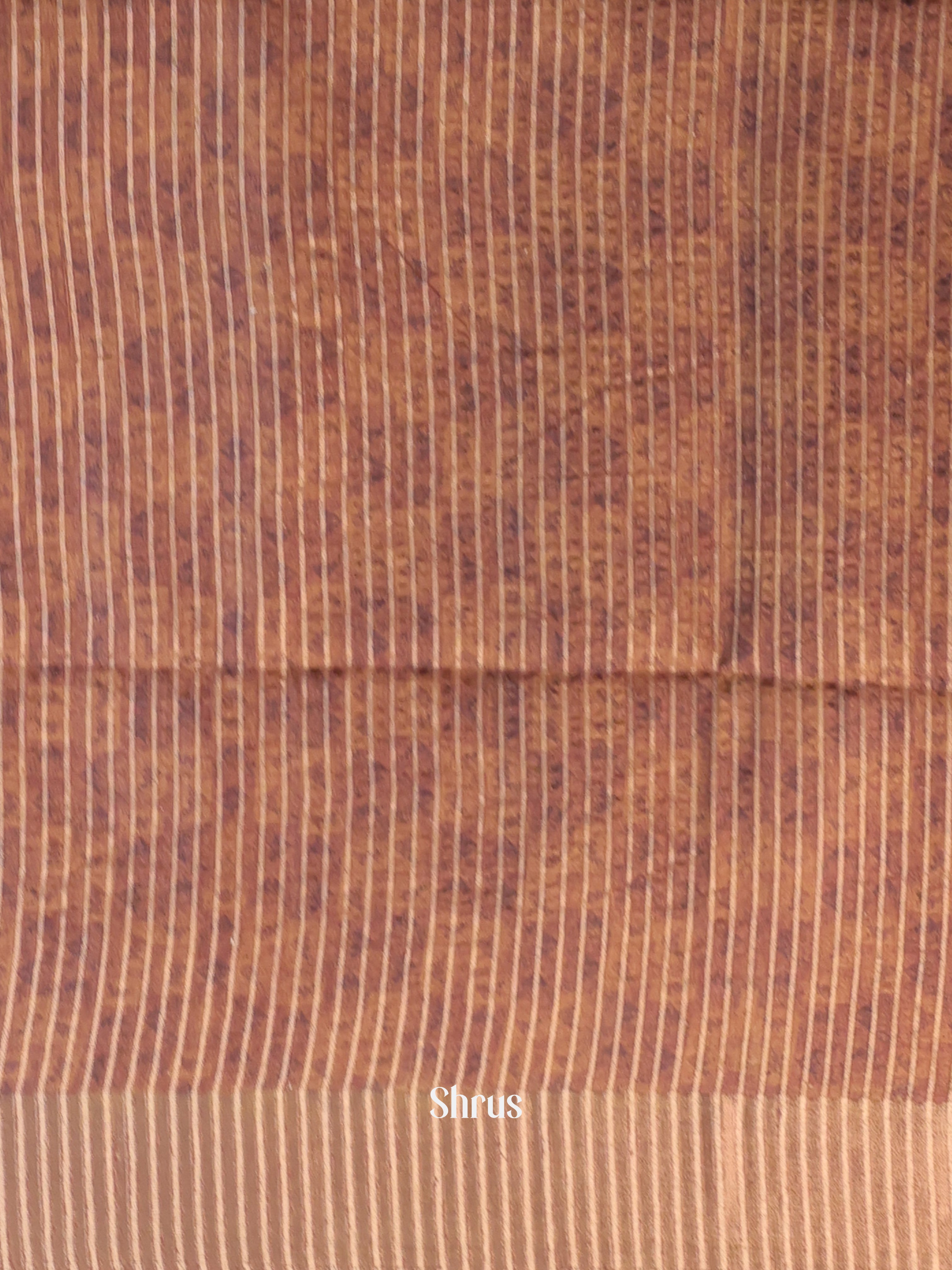 Brown- Moonga Saree - Shop on Shrus.com