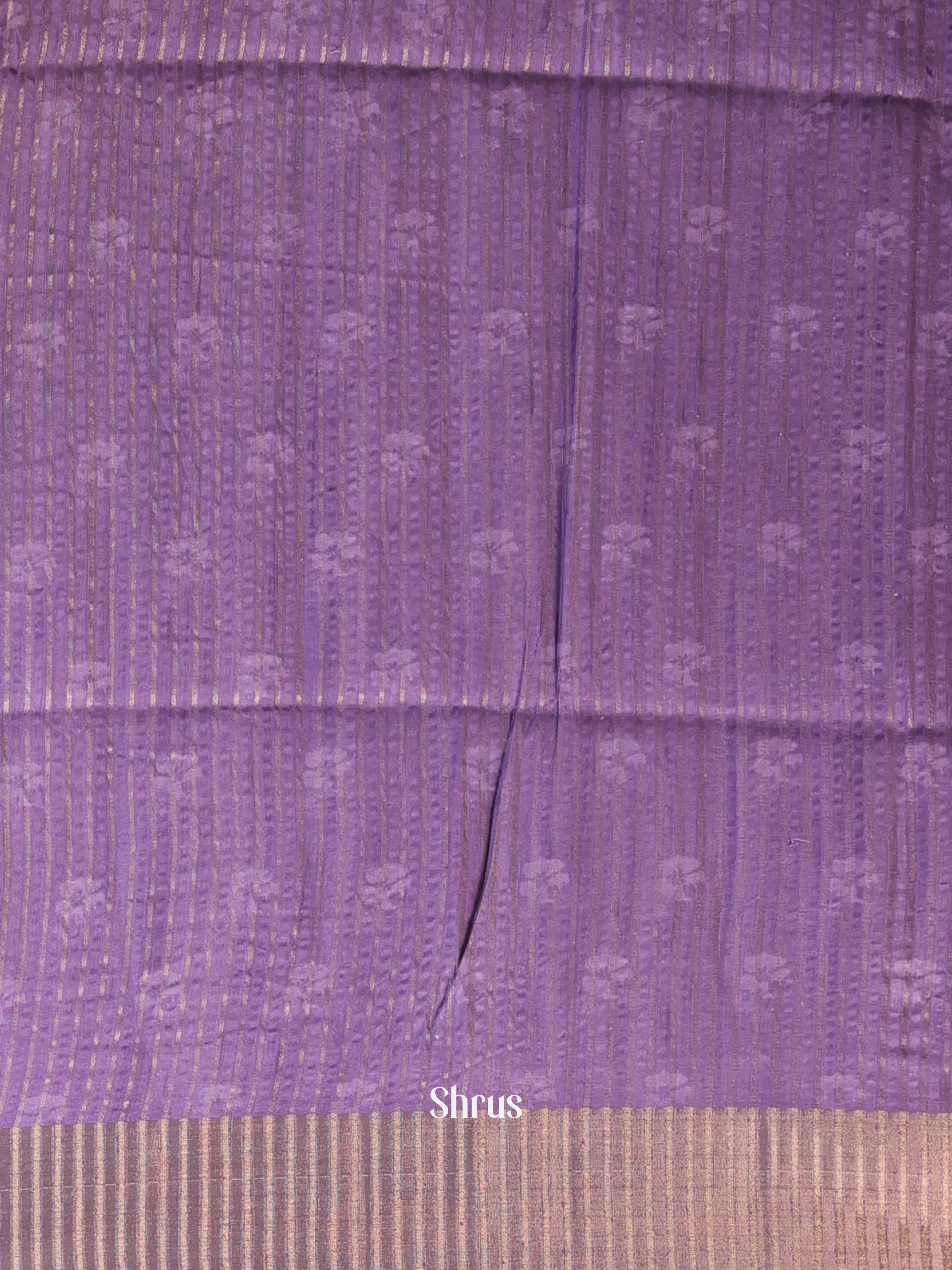 Purple- Moonga Saree - Shop on Shrus.com