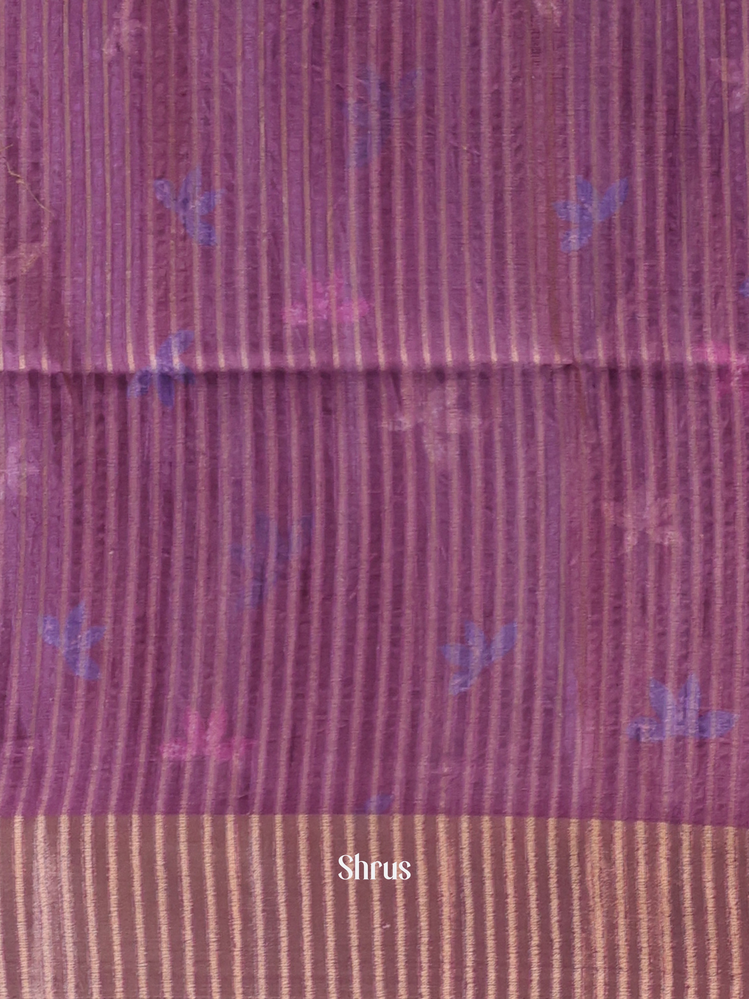 Purple - Moonga Saree - Shop on Shrus.com