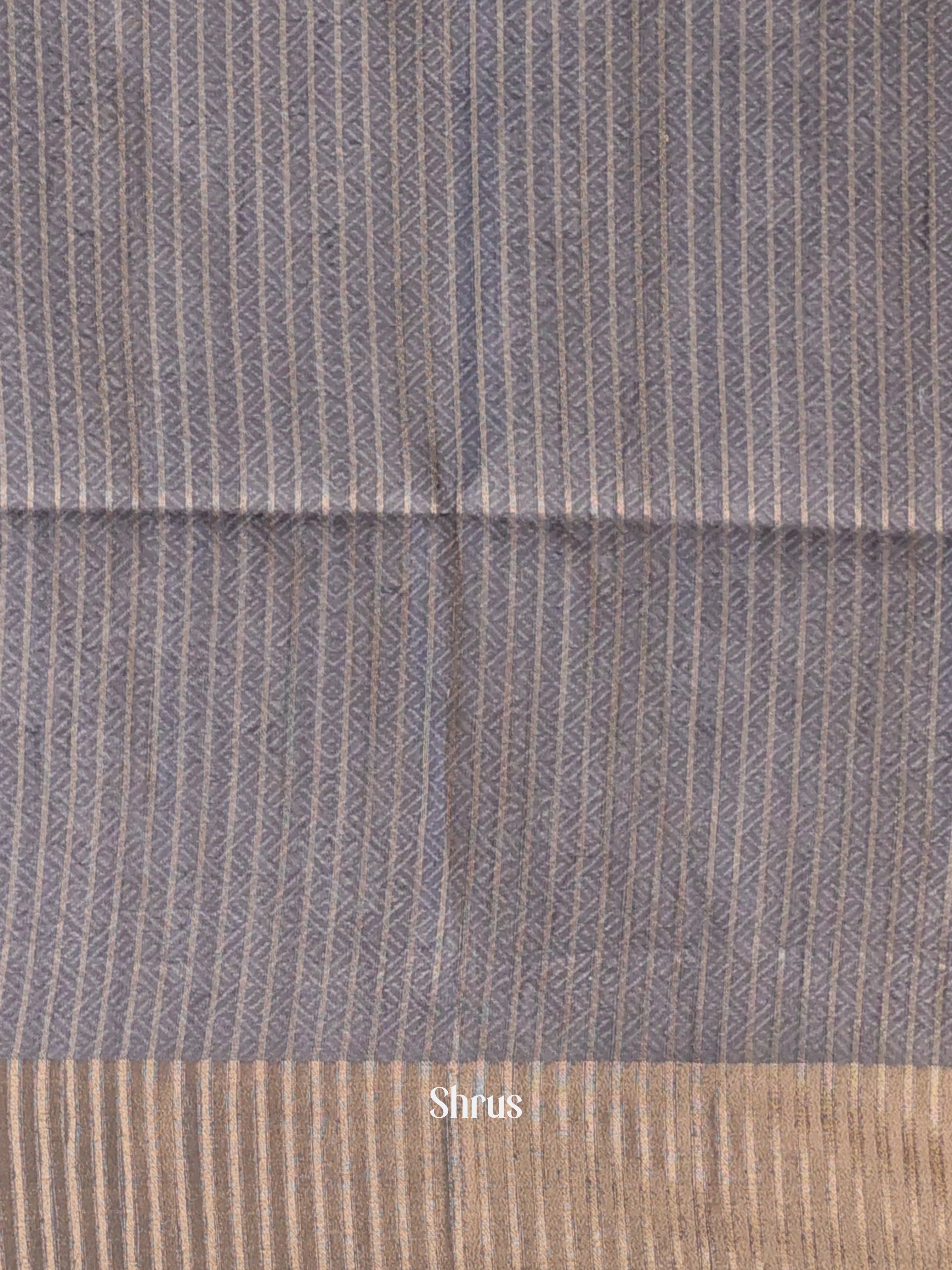 Grey - Moonga Saree - Shop on Shrus.com