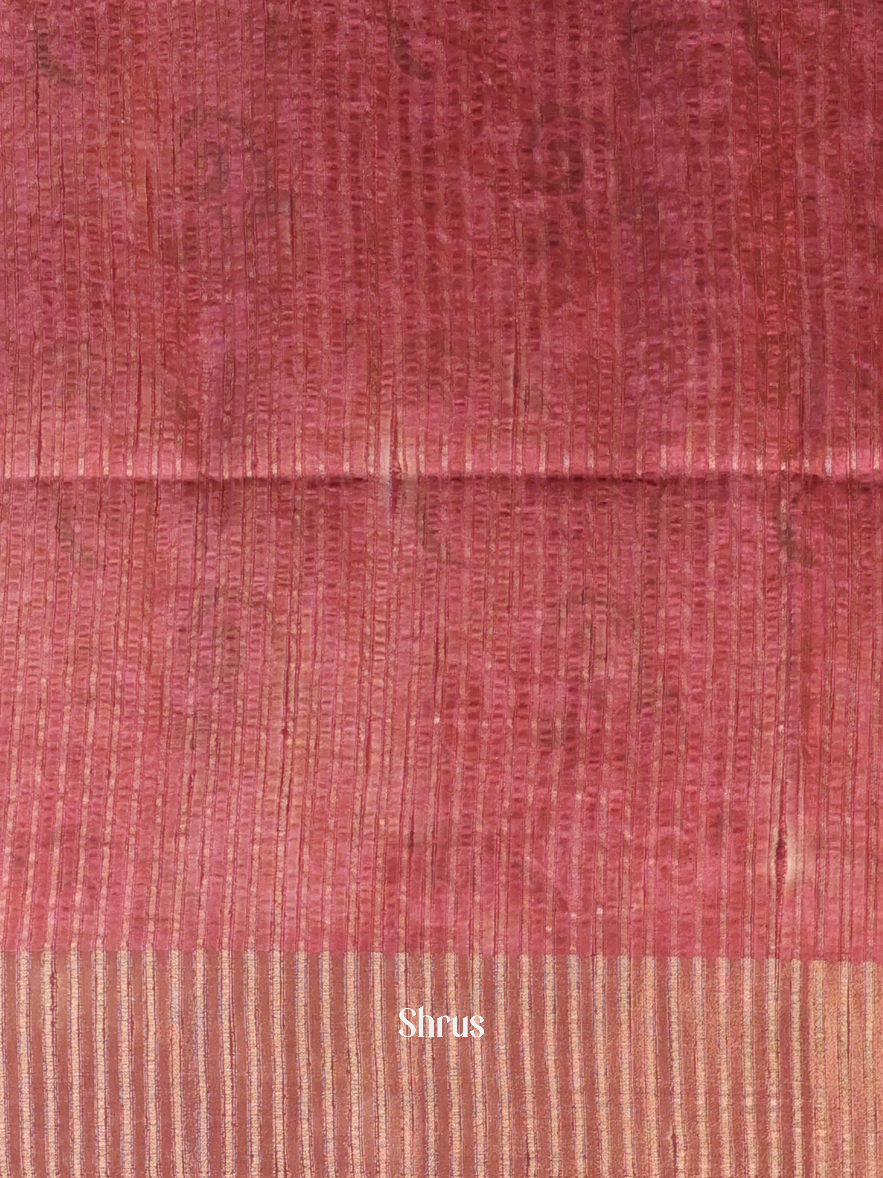Onion Pink - Moonga Saree - Shop on Shrus.com