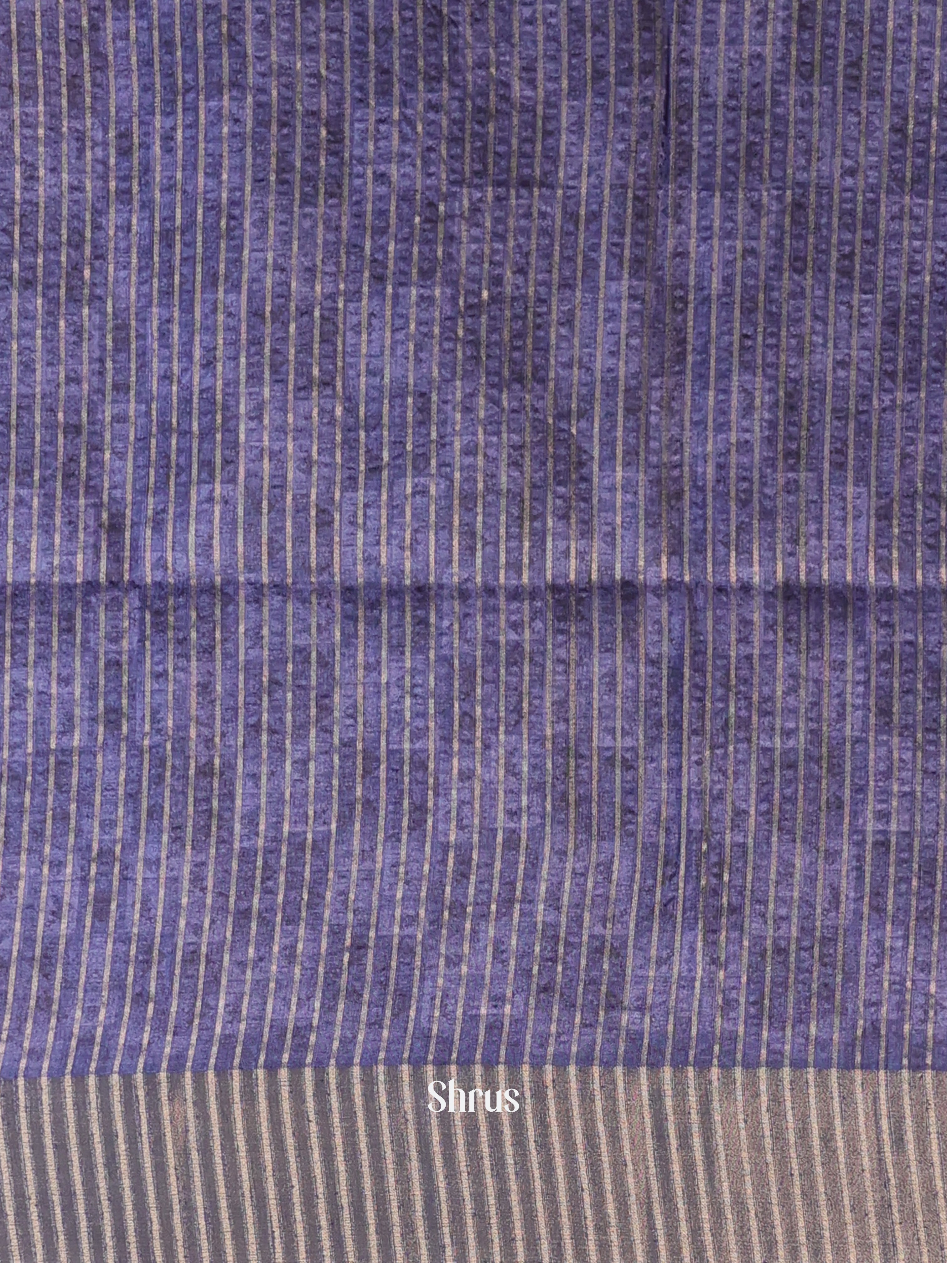 Blue - Moonga Saree - Shop on Shrus.com