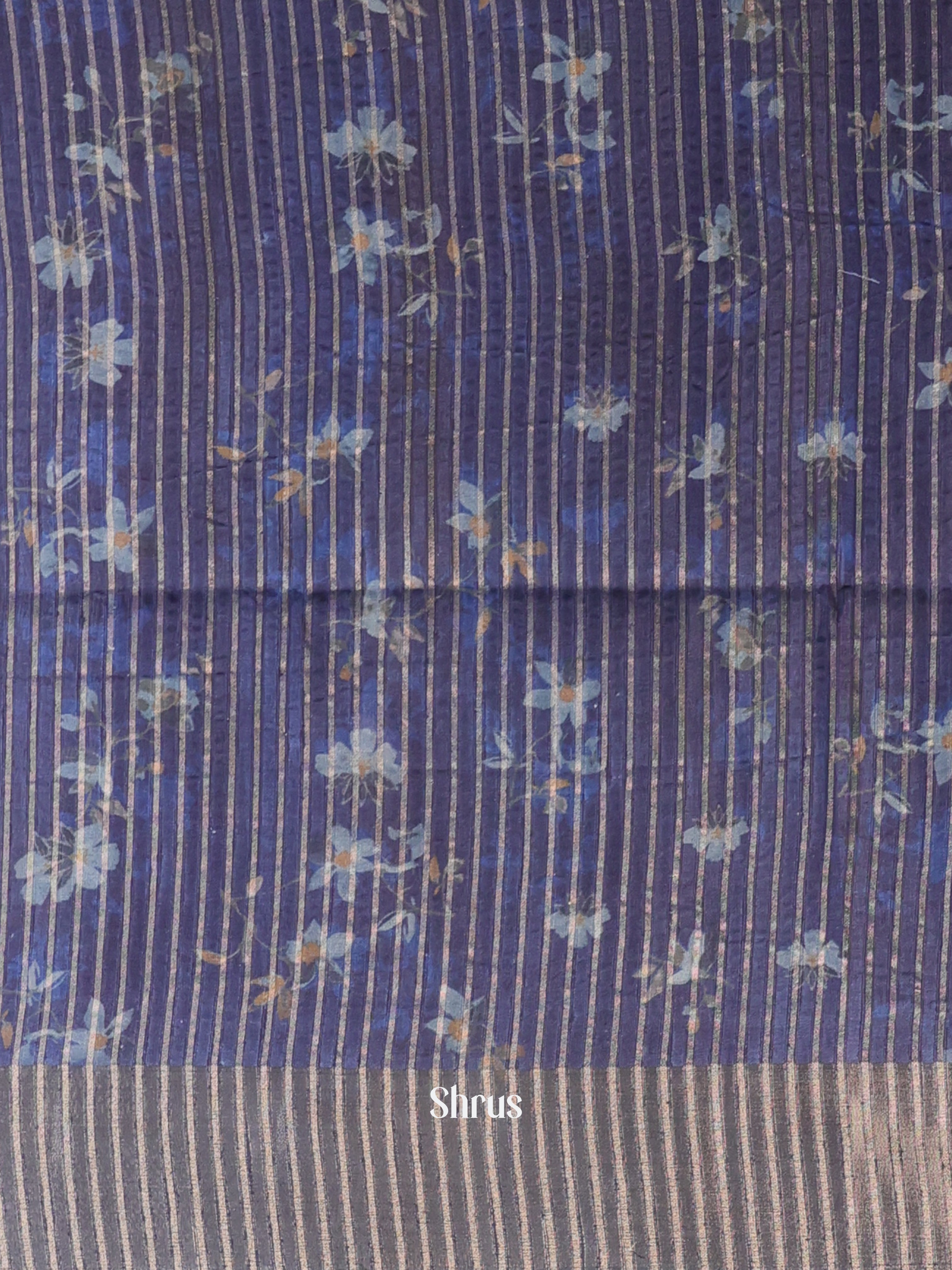 Blue- Moonga Saree - Shop on Shrus.com