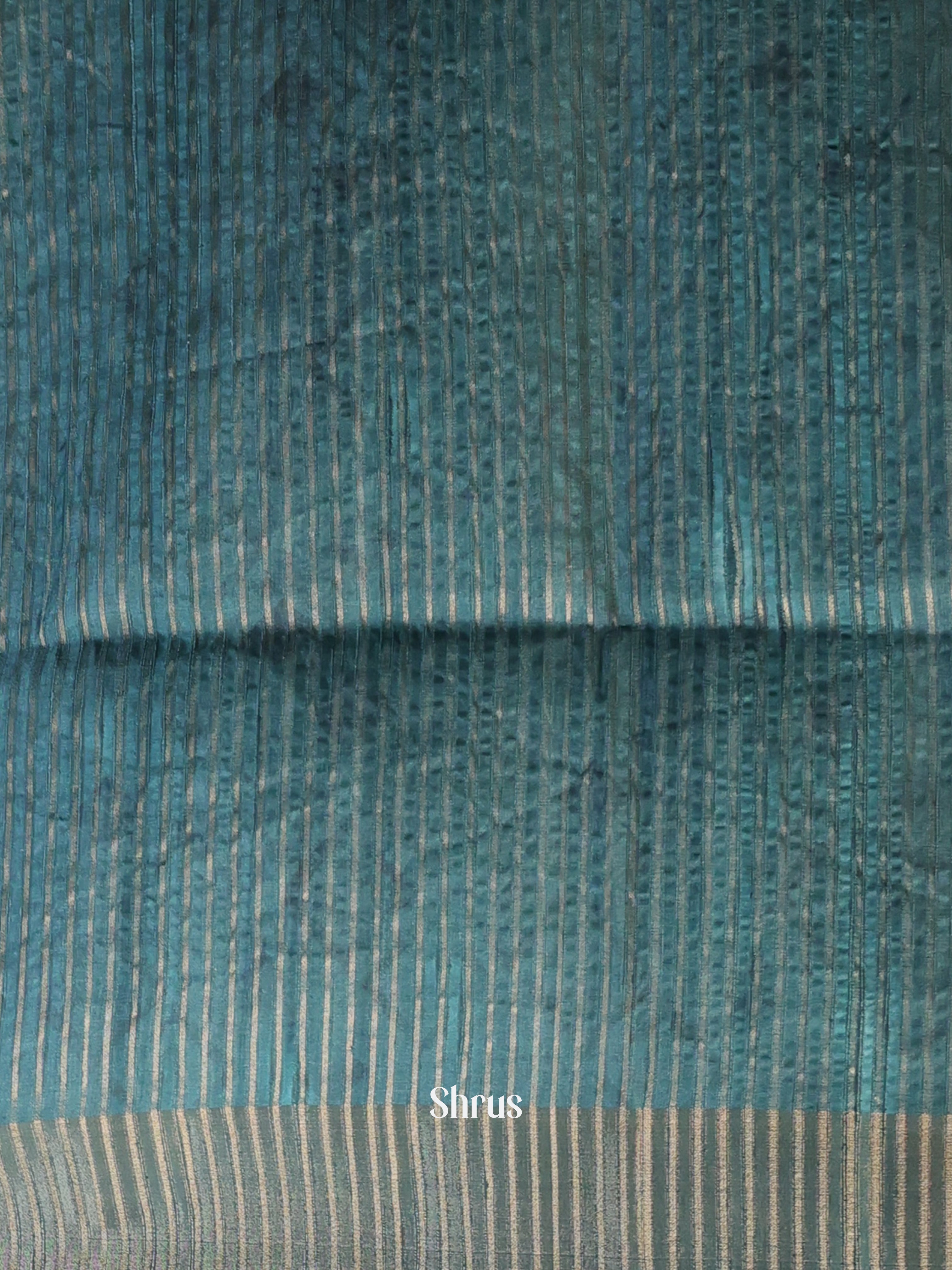 Peacock Blue- Moonga Saree - Shop on Shrus.com