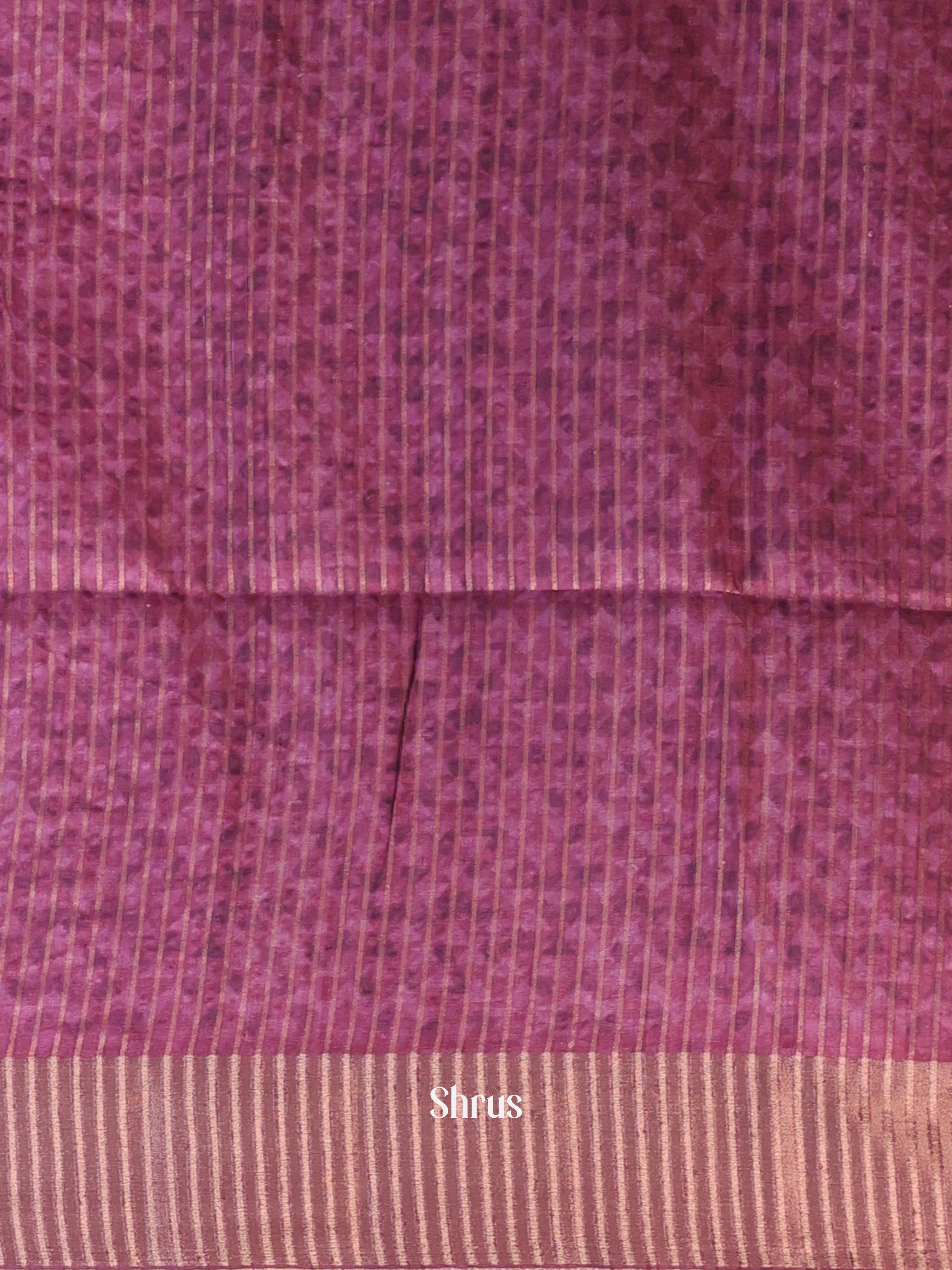 Purple - Moonga Saree - Shop on Shrus.com