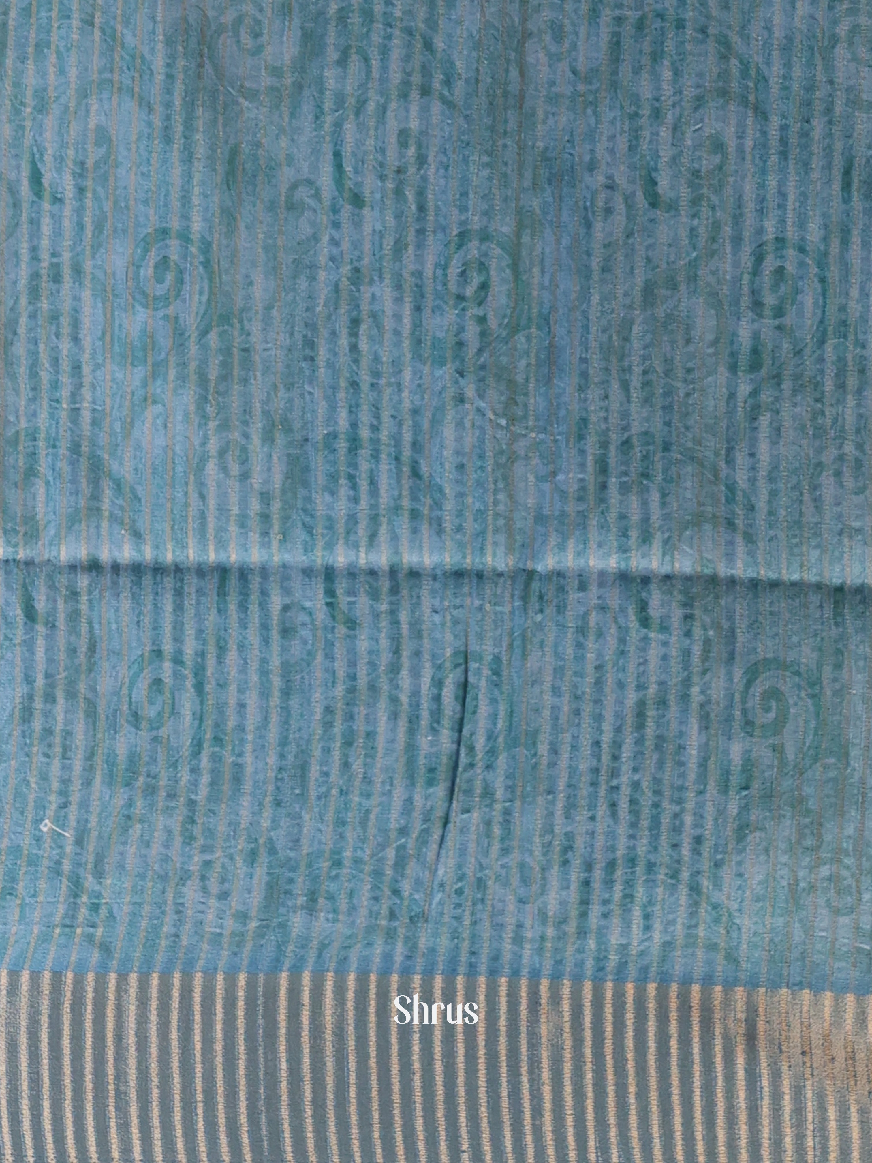 Blue - Moonga Saree - Shop on Shrus.com