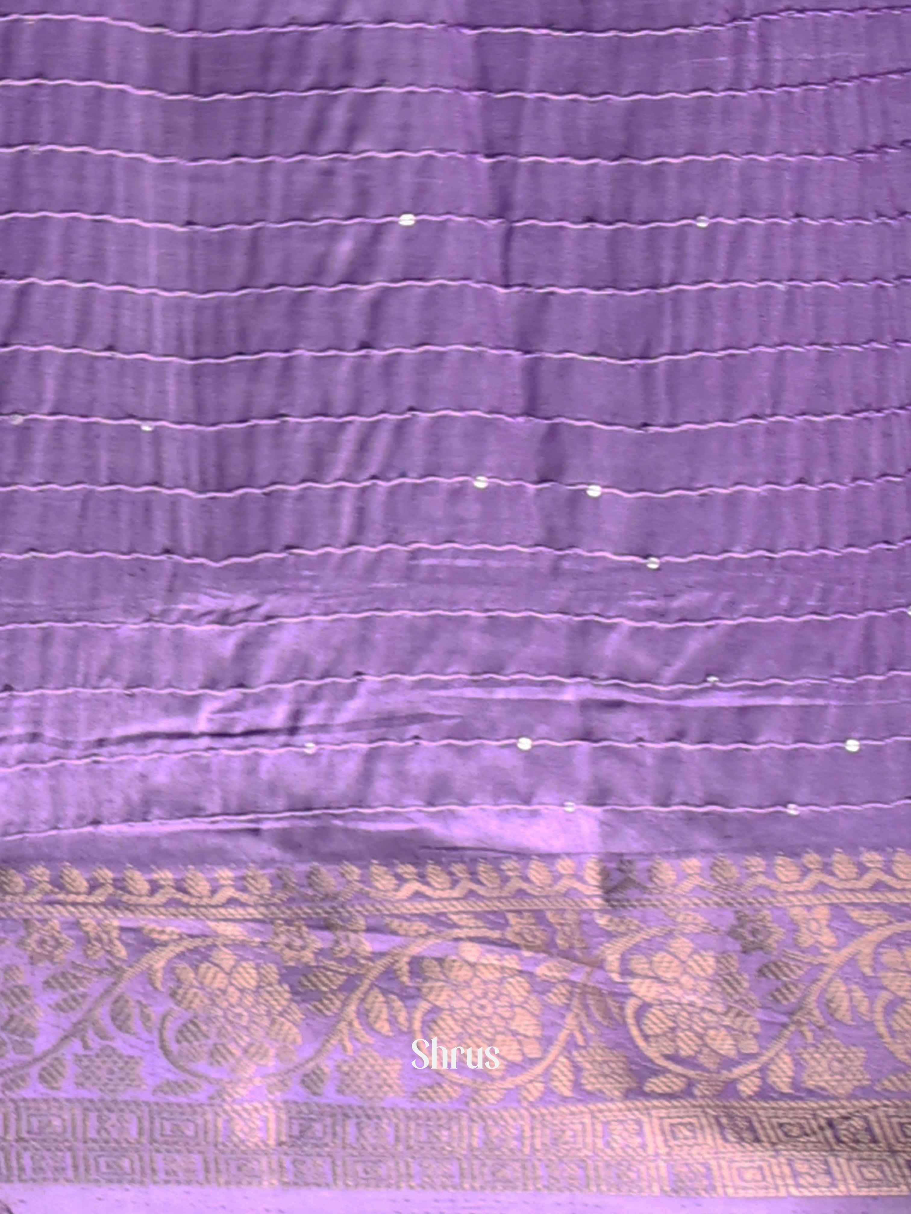 Purple - Semi Tussar Saree - Shop on Shrus.com
