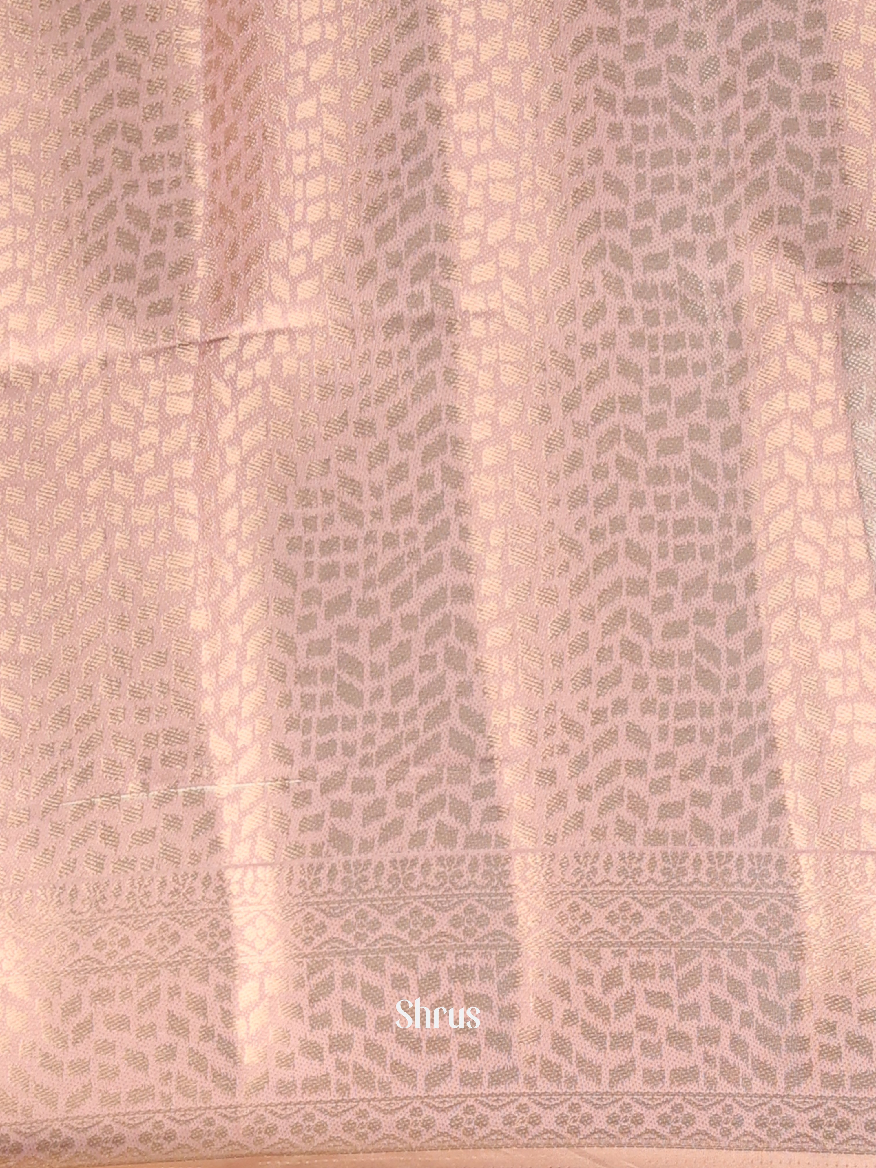 Lite Pink lavender - Printed chanderi Saree -1