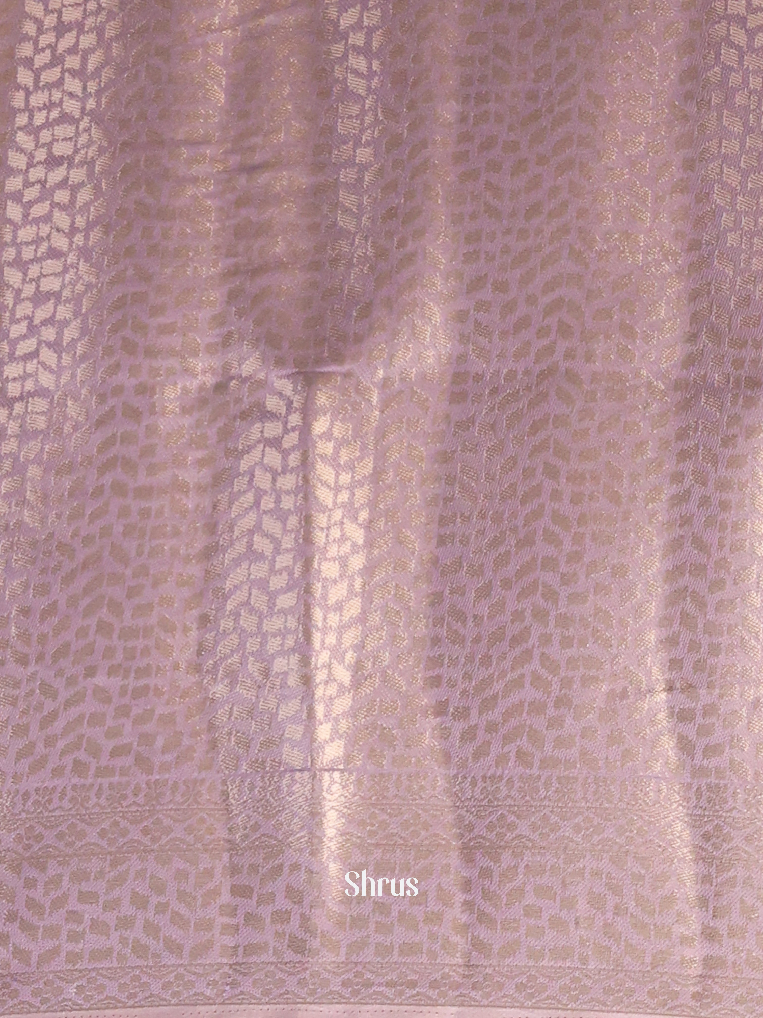 Purple- Printed chanderi Saree - Shop on Shrus.com