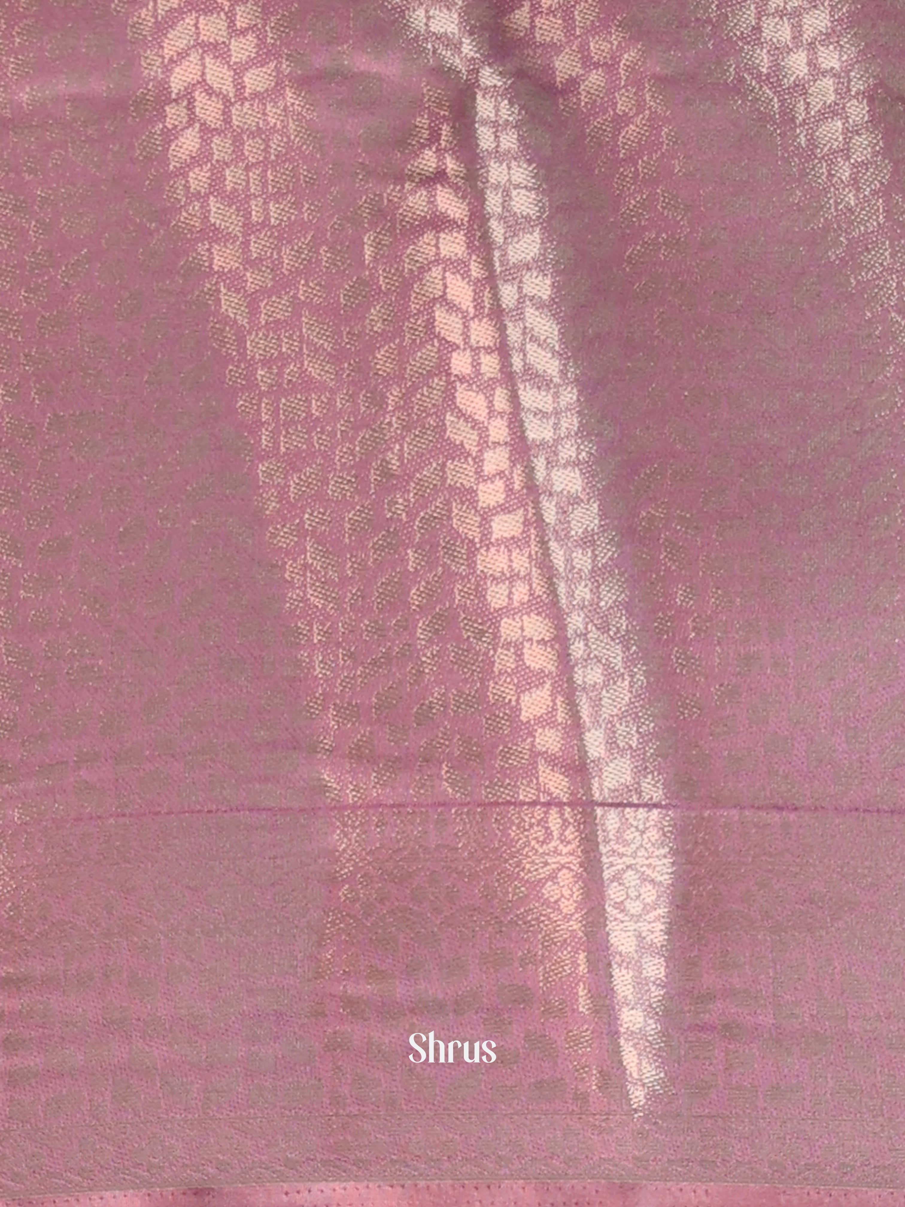 Lavender floral - Printed chanderi Saree -1