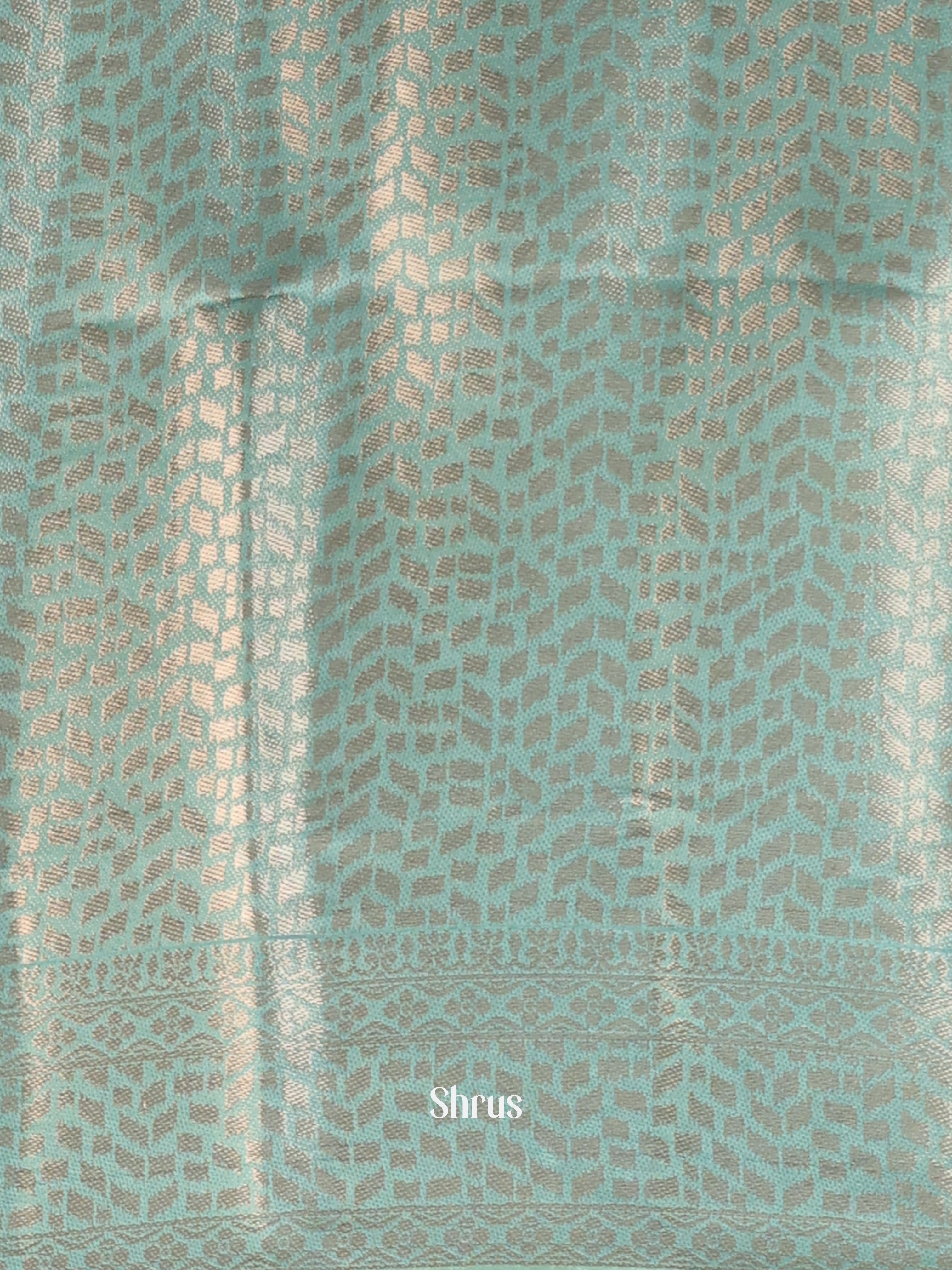 Blue - Printed chanderi Saree - Shop on Shrus.com