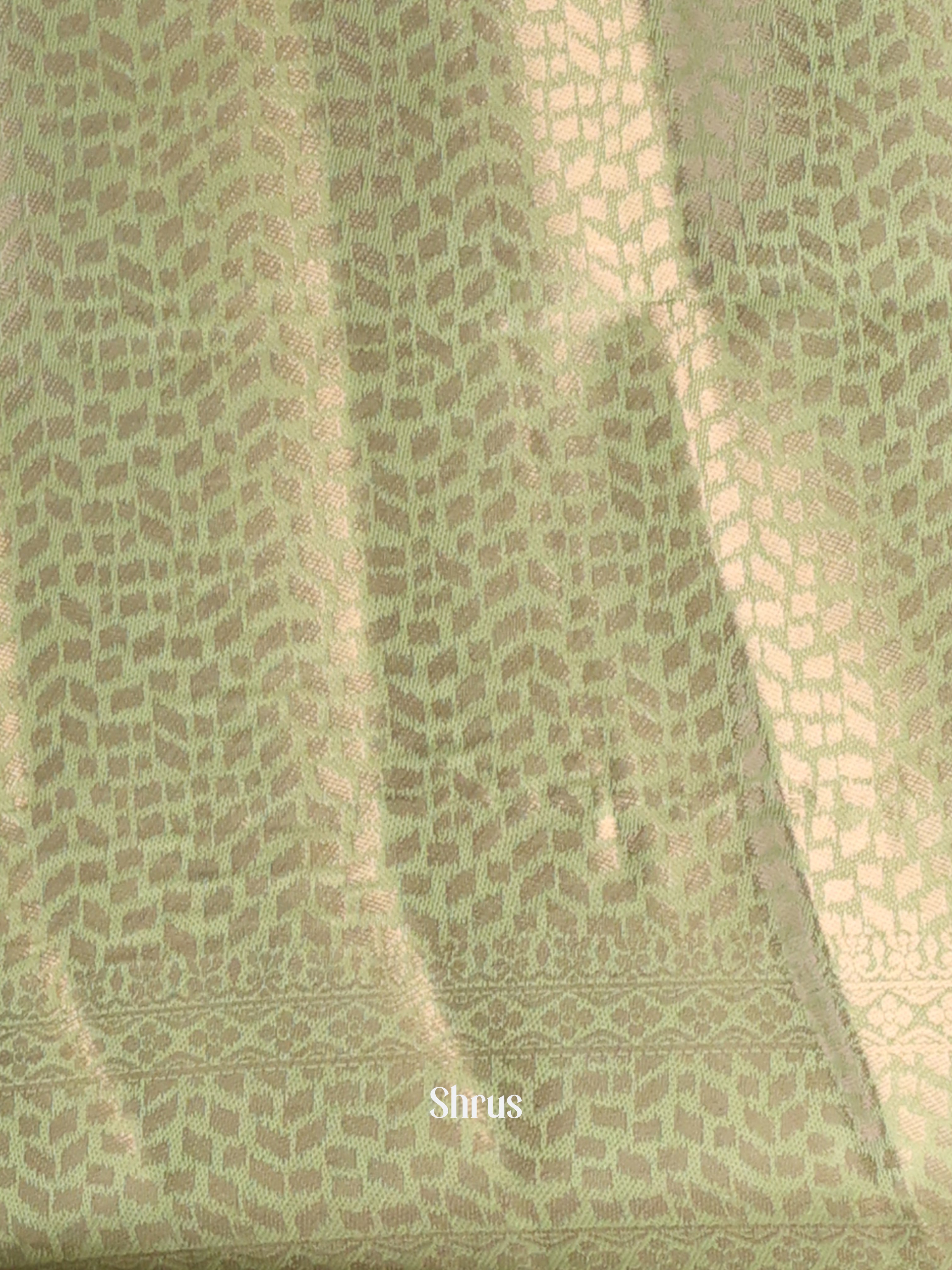 Lite Green- Printed chanderi Saree - Shop on Shrus.com