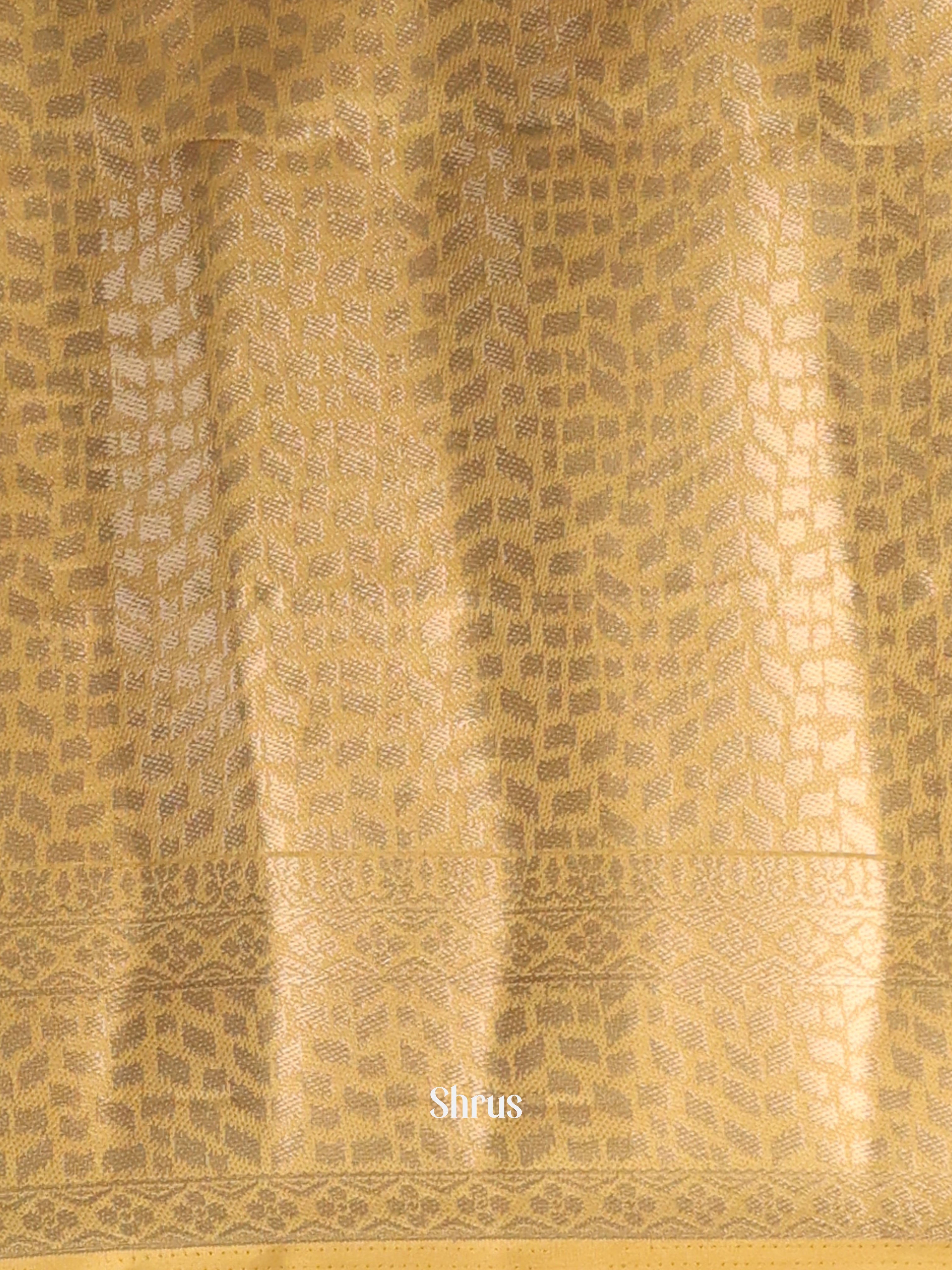 Beige - Printed chanderi Saree - Shop on Shrus.com