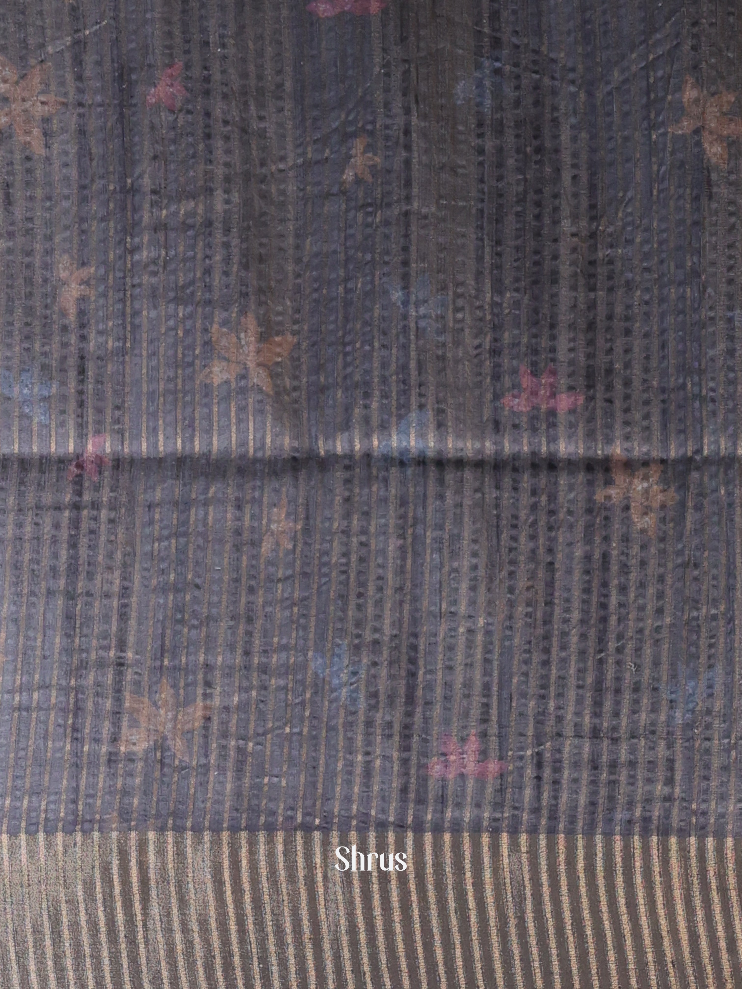 Black- Moonga Saree - Shop on Shrus.com