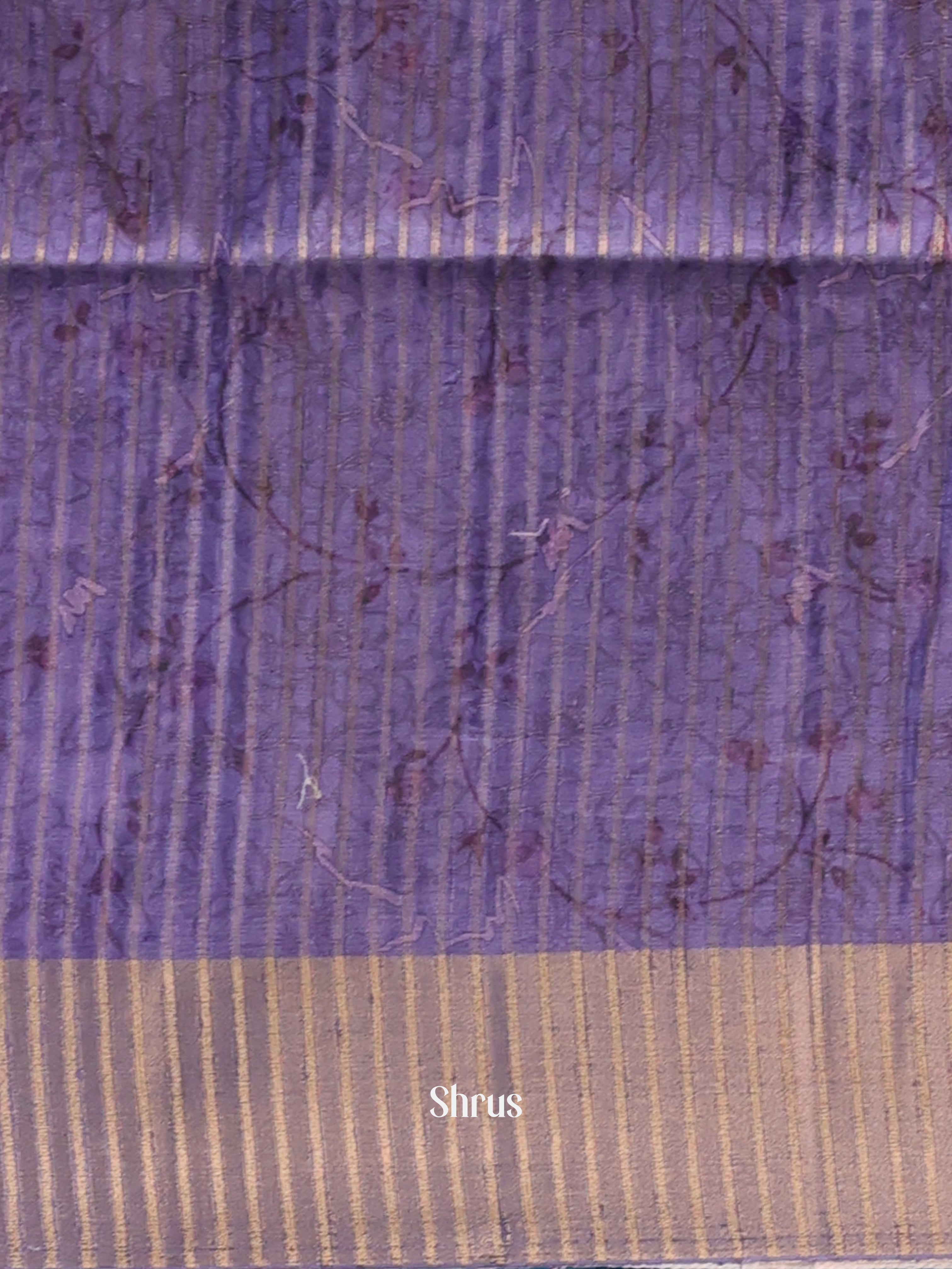 Purple - Moonga Saree - Shop on Shrus.com