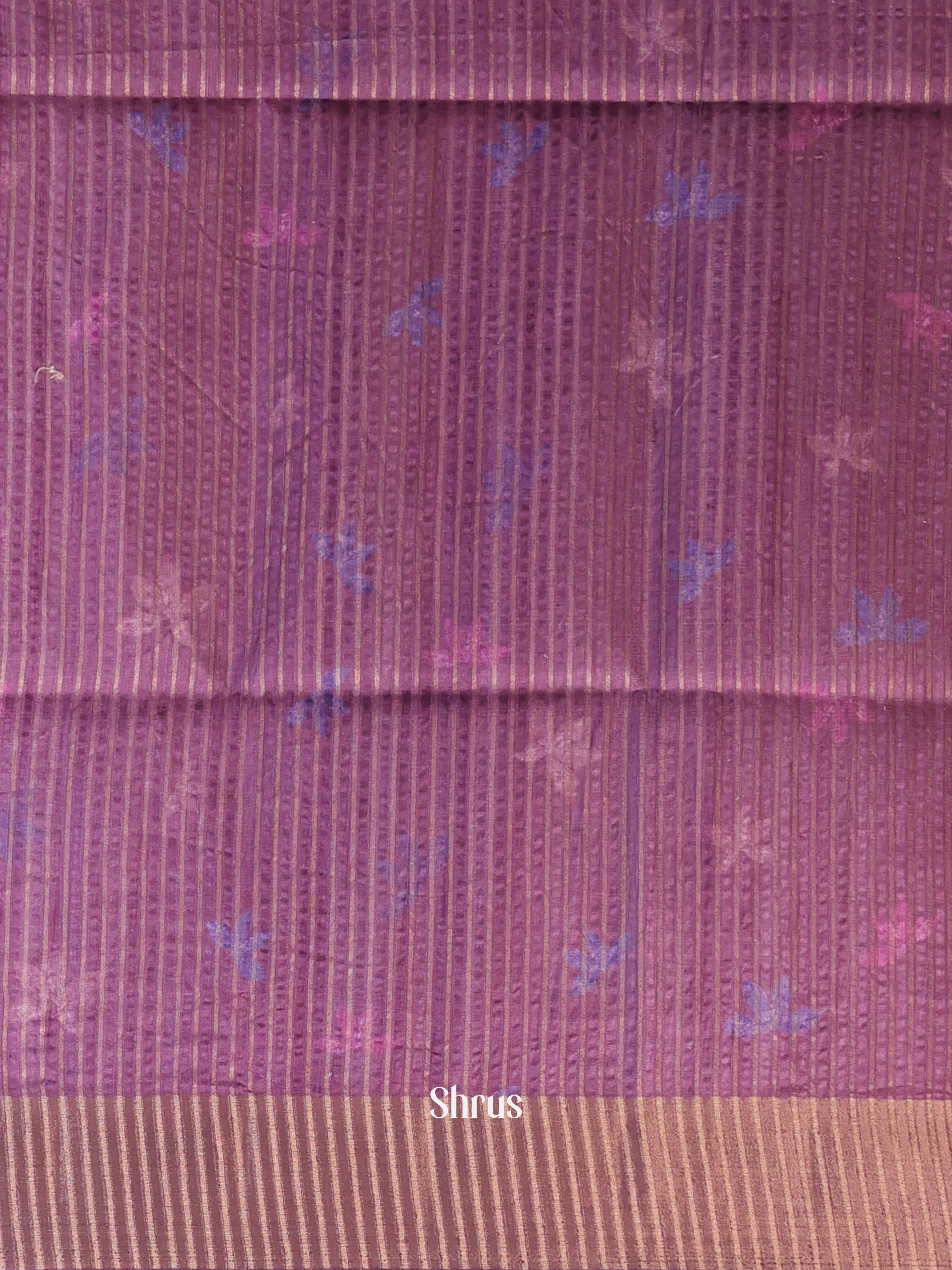 Purple - Moonga Saree - Shop on Shrus.com