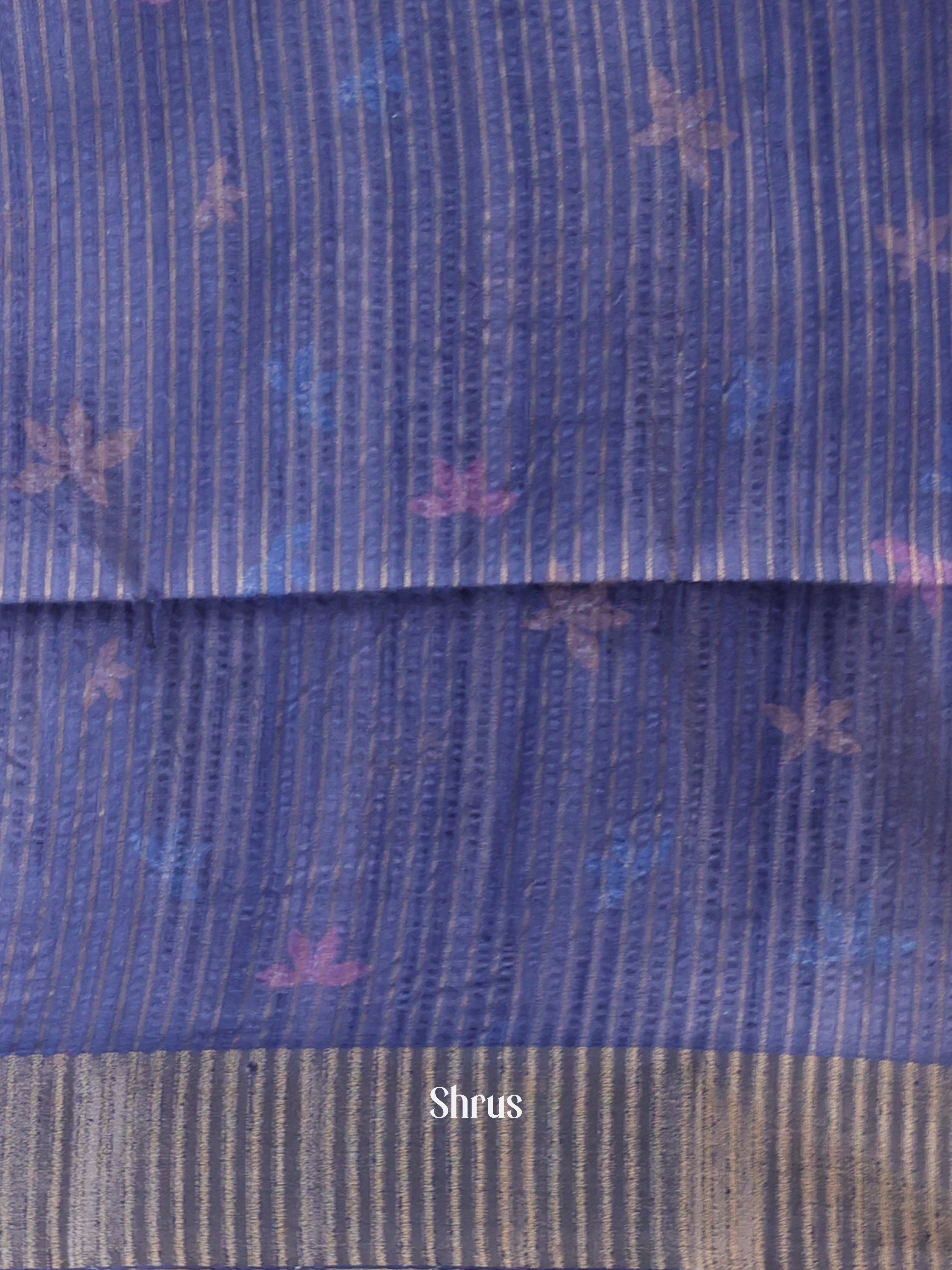 Blue- Moonga Saree - Shop on Shrus.com