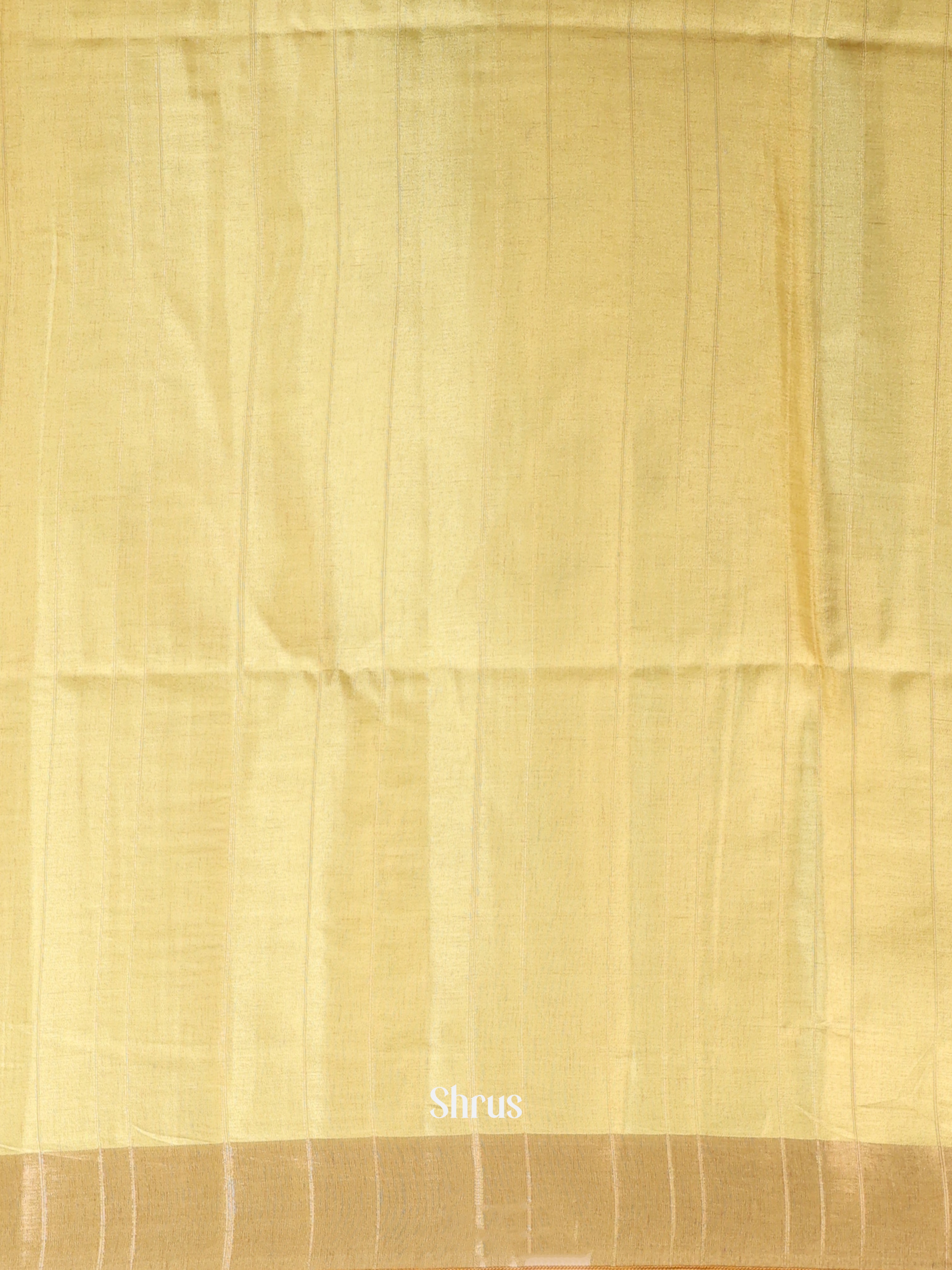 Cream & Green - Semi Tussar Saree - Shop on Shrus.com