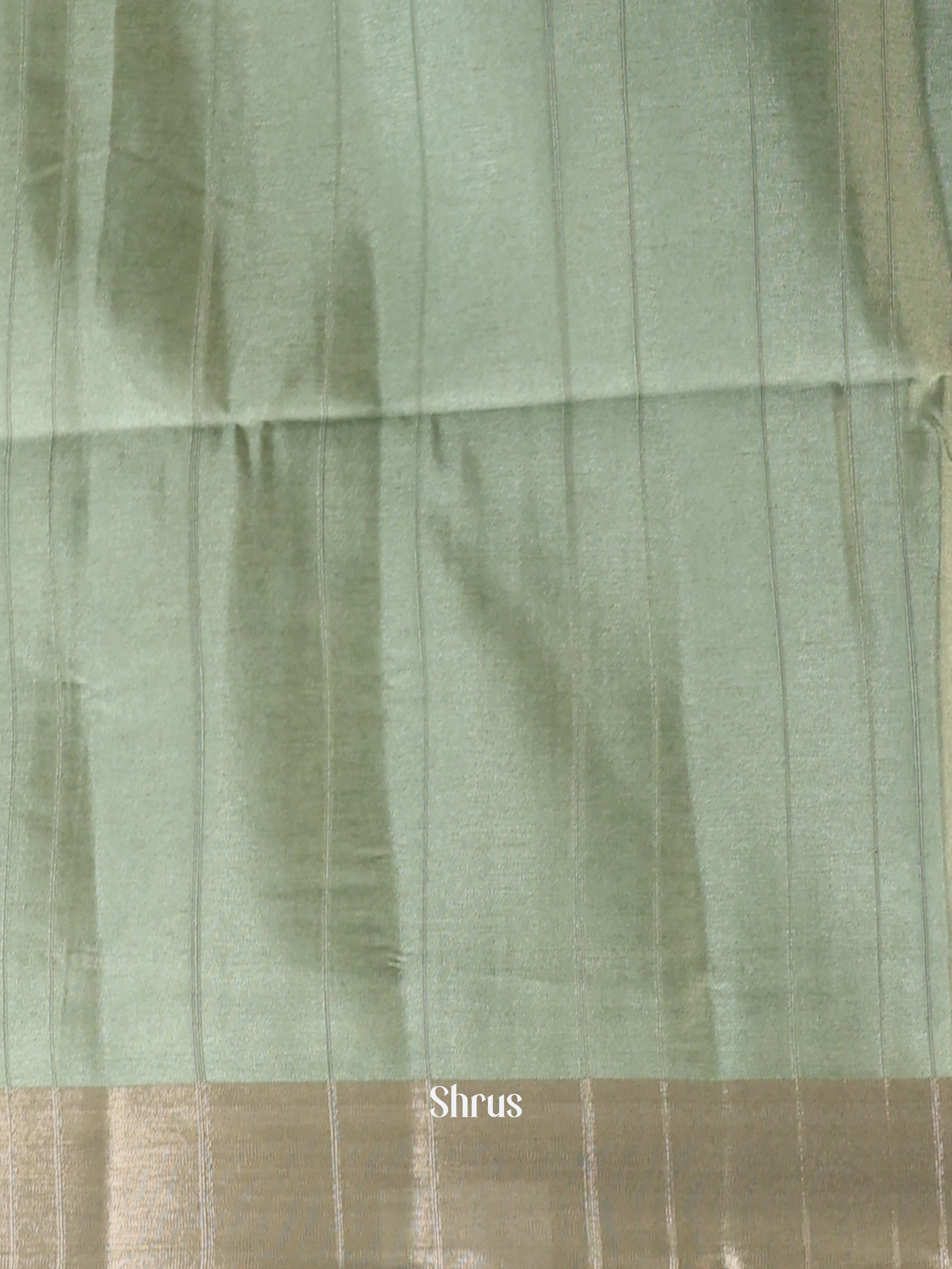 Green - Semi Tussar Saree - Shop on Shrus.com