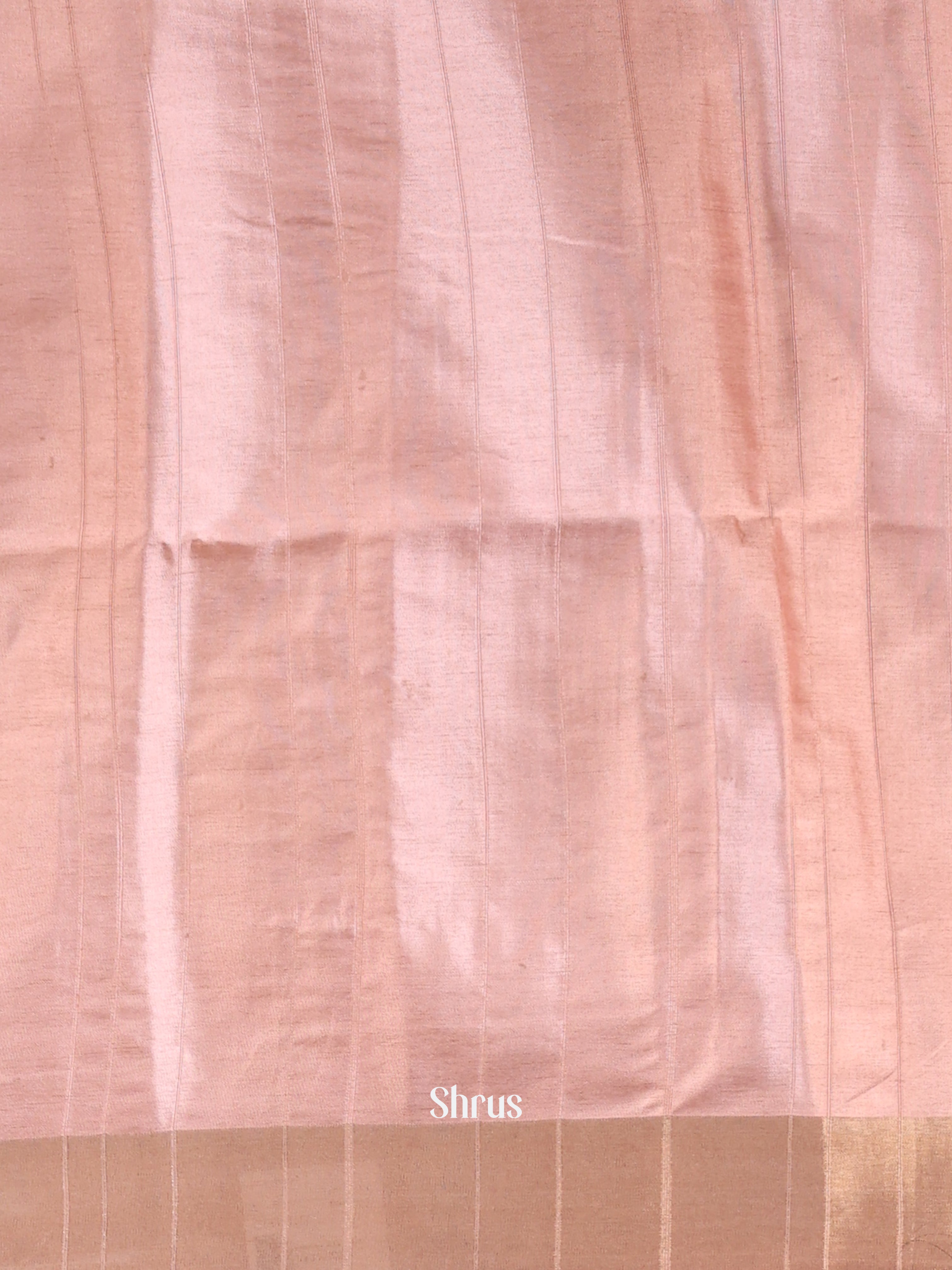 Pink - Semi Tussar Saree - Shop on Shrus.com