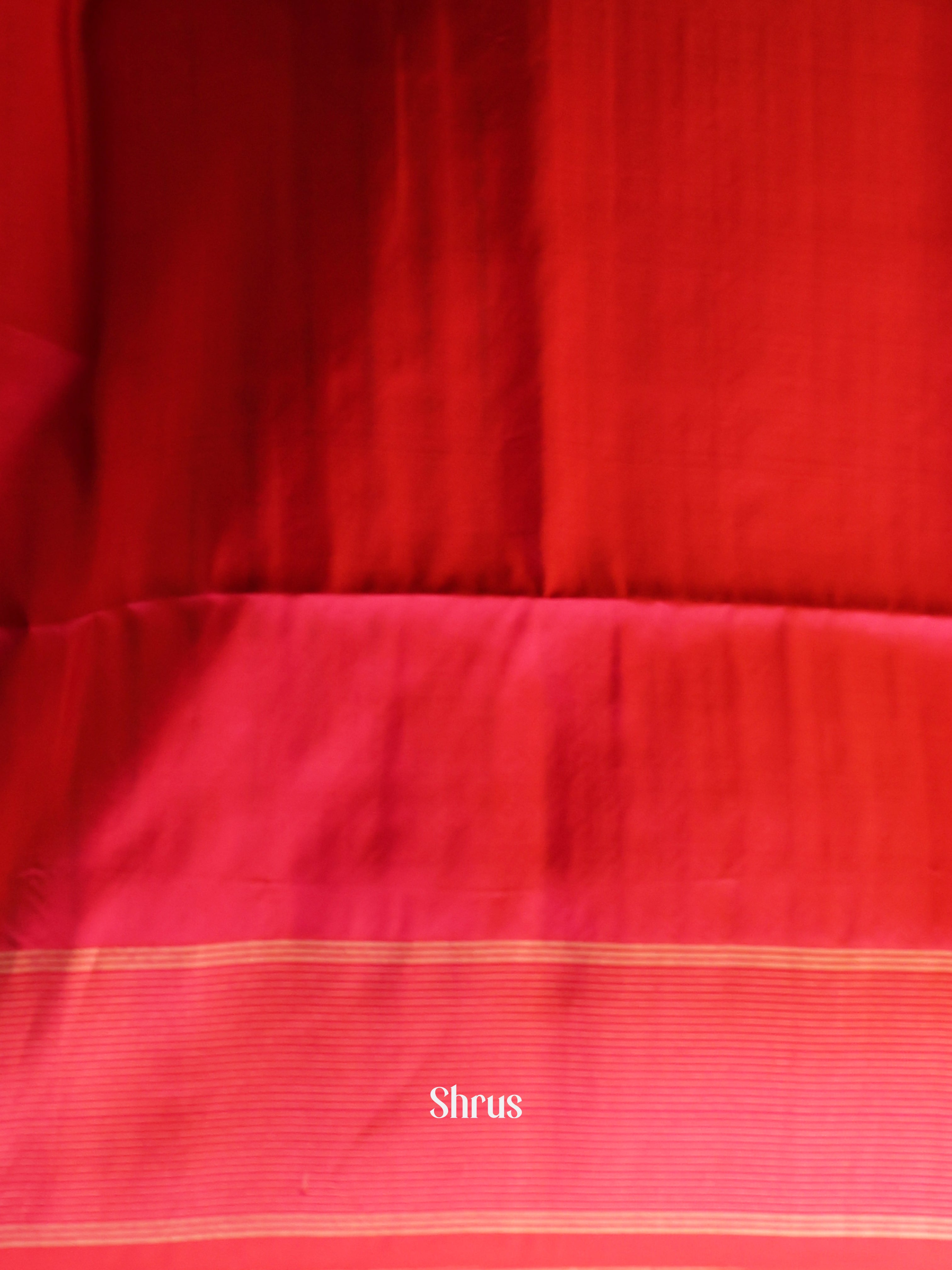 Violet & Red - Soft Silk Saree - Shop on Shrus.com