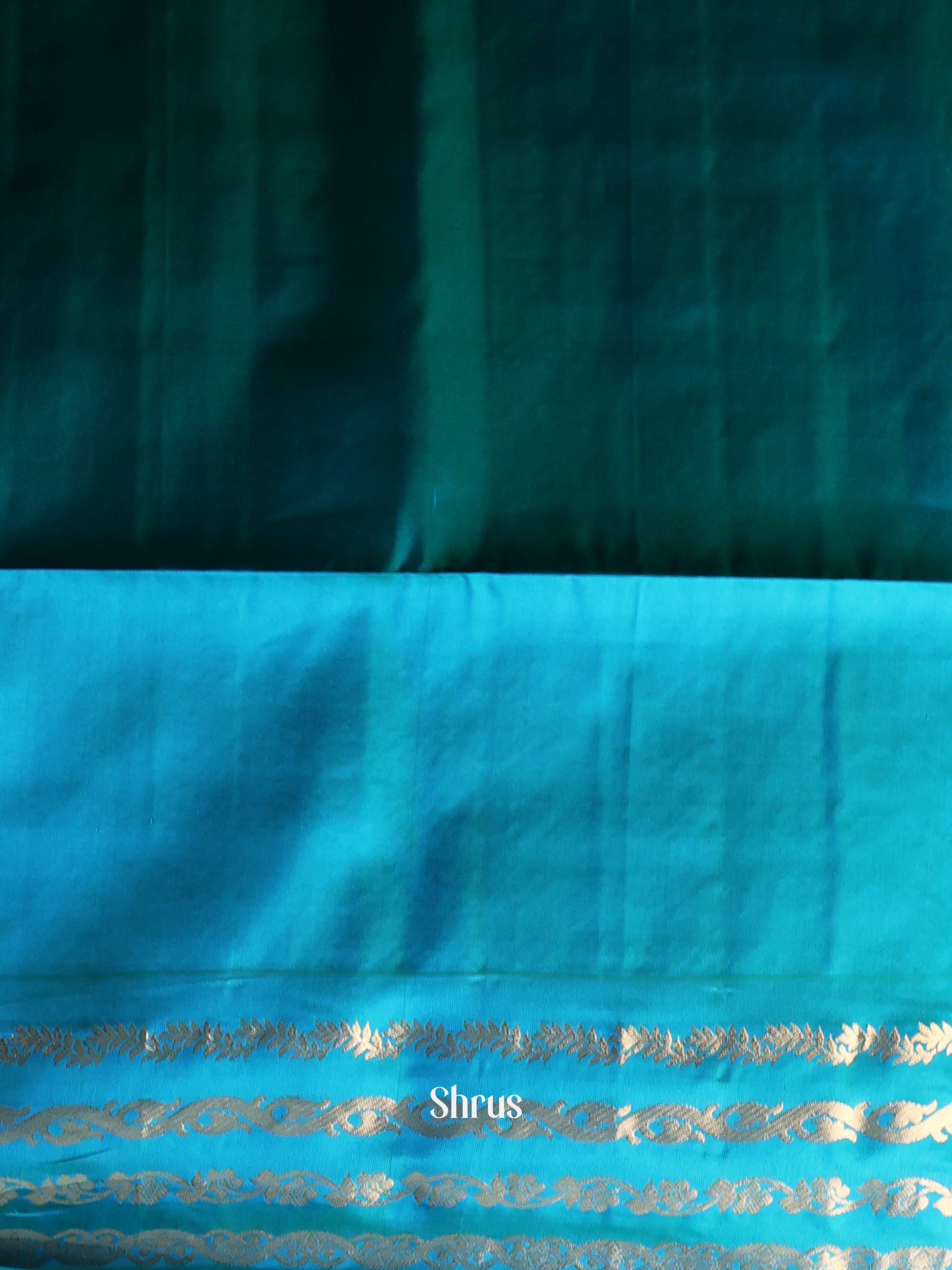 Red & Blue - Soft Silk Saree - Shop on Shrus.com