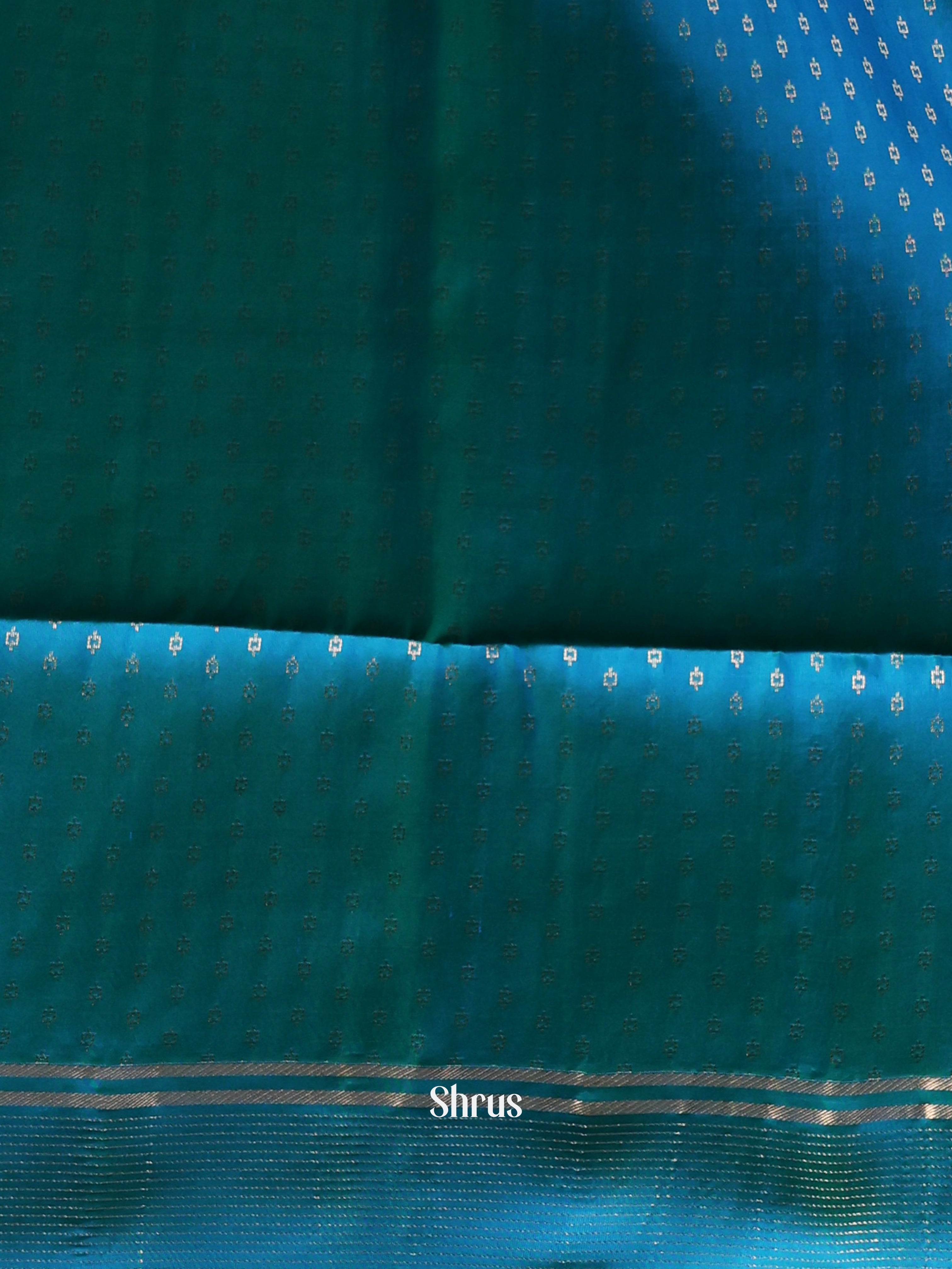 Violet & Blue - Soft Silk Saree - Shop on Shrus.com