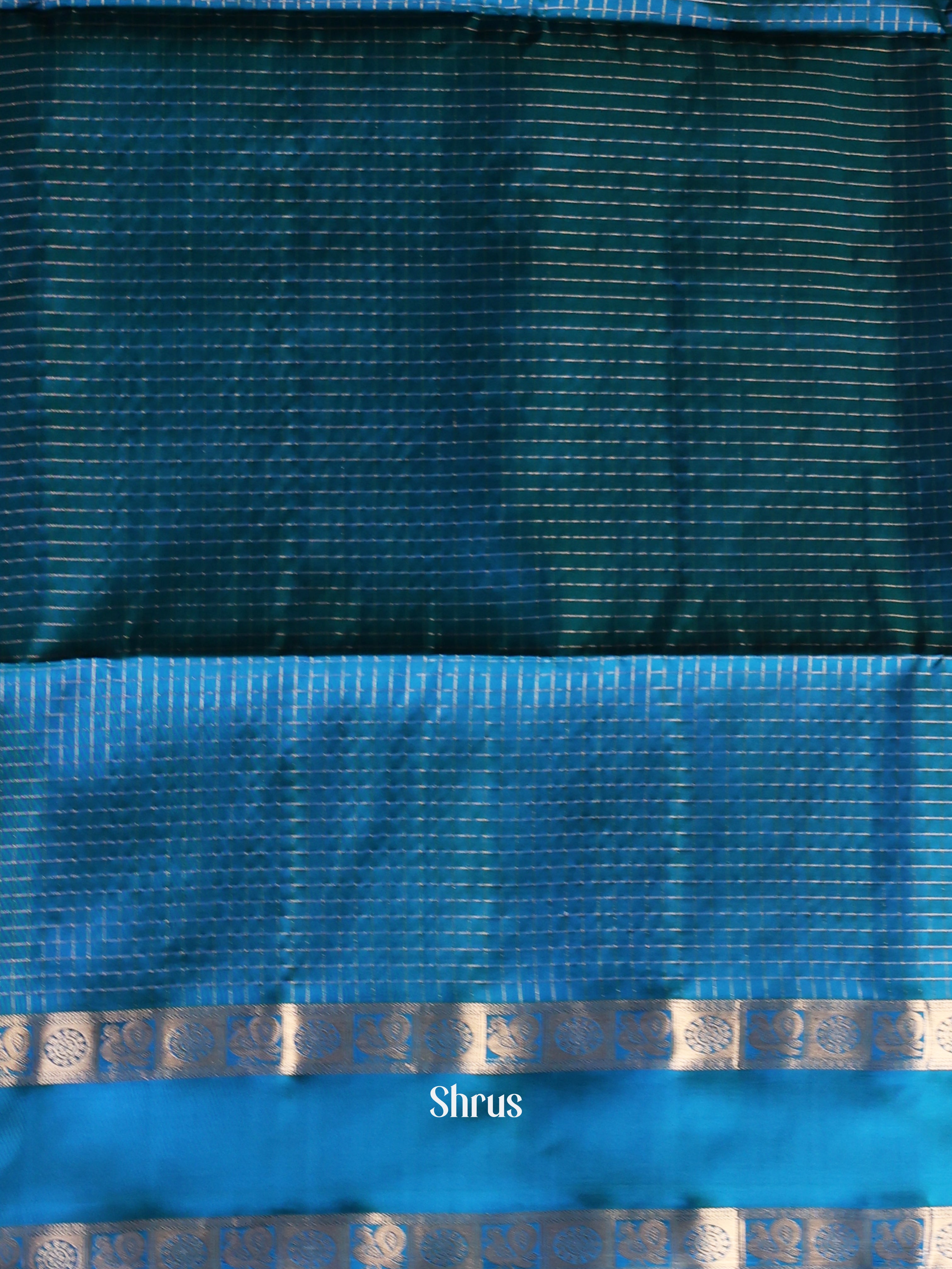 Red & Blue - Soft Silk Saree - Shop on Shrus.com