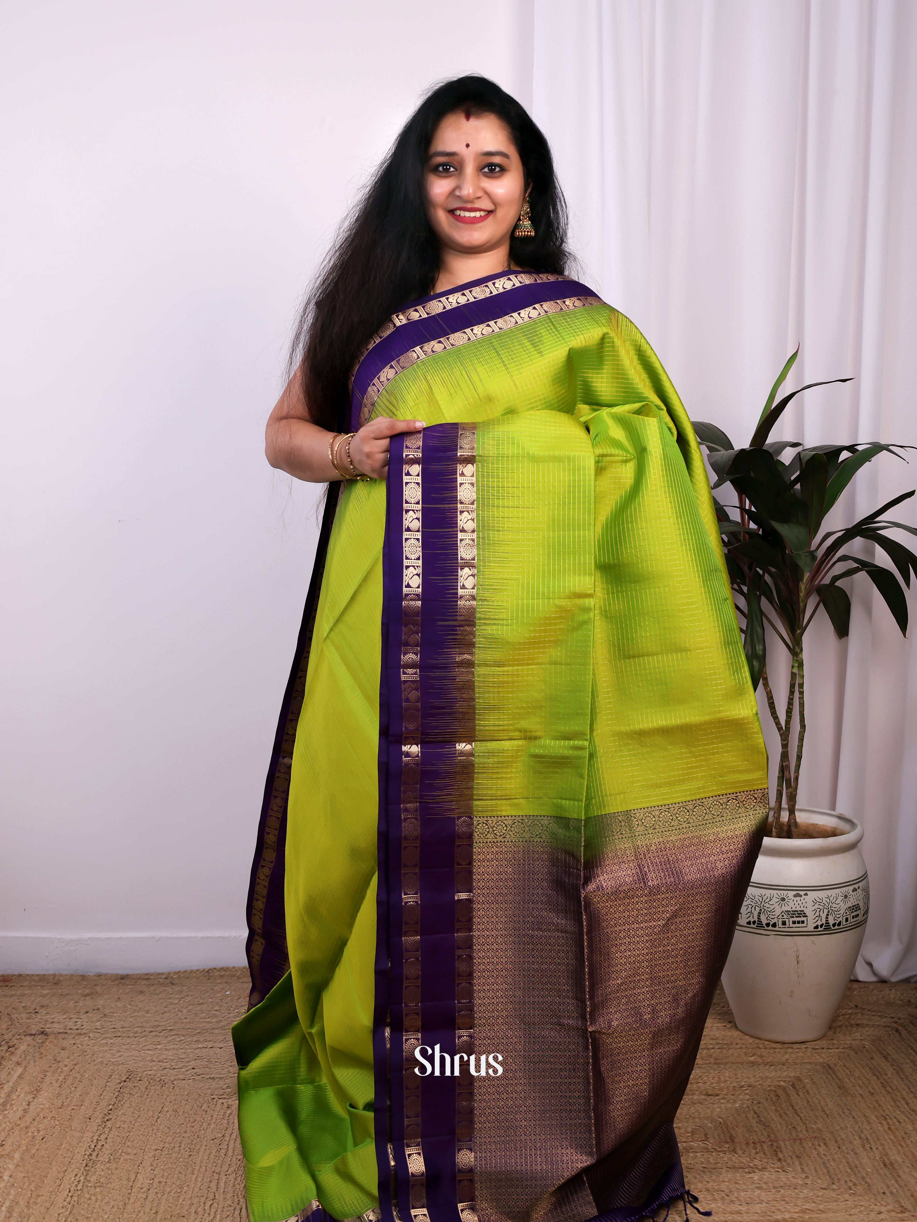 CJS24505 - Soft Silk Saree - Shop on Shrus.com