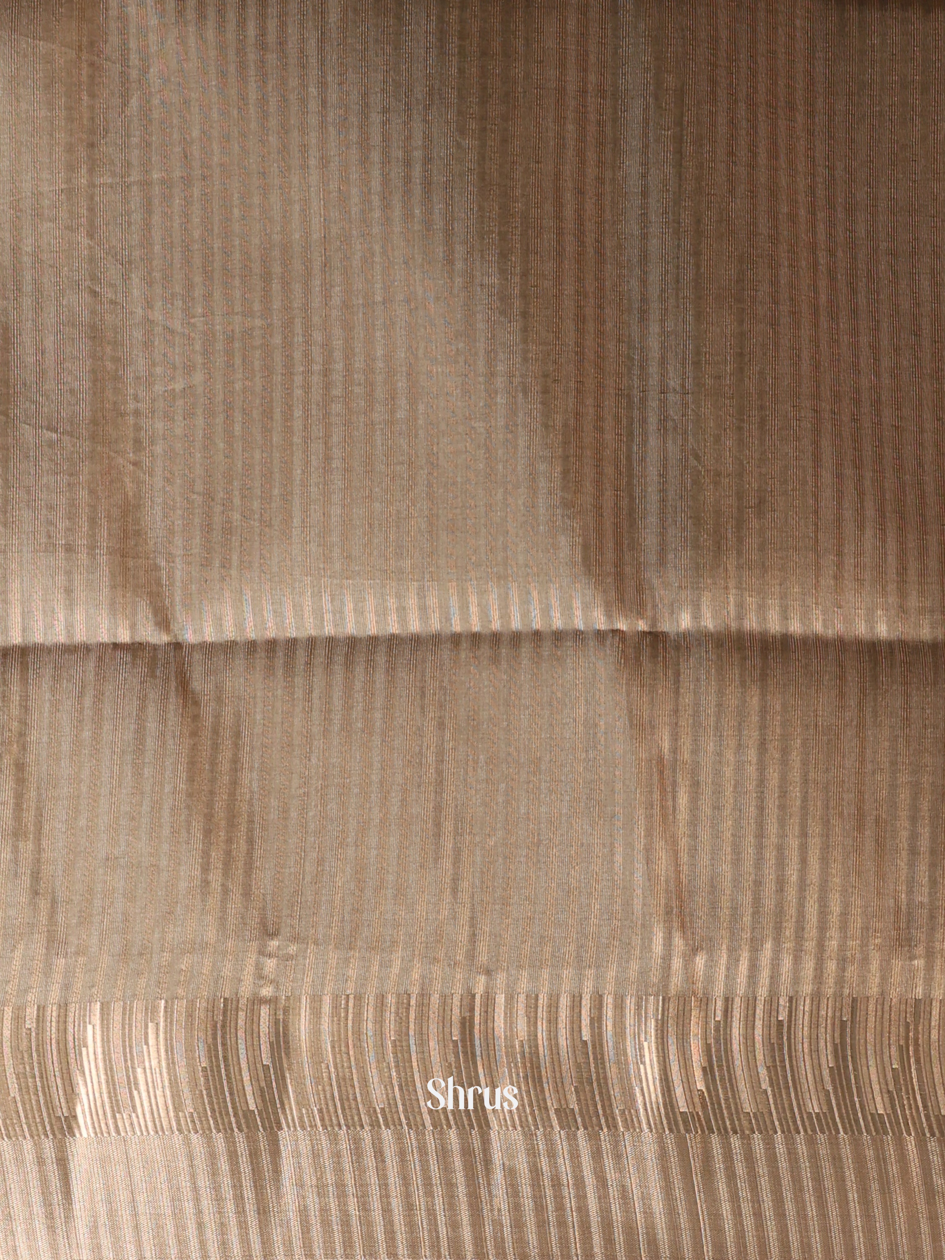 Grey - Semi Tussar Saree - Shop on Shrus.com