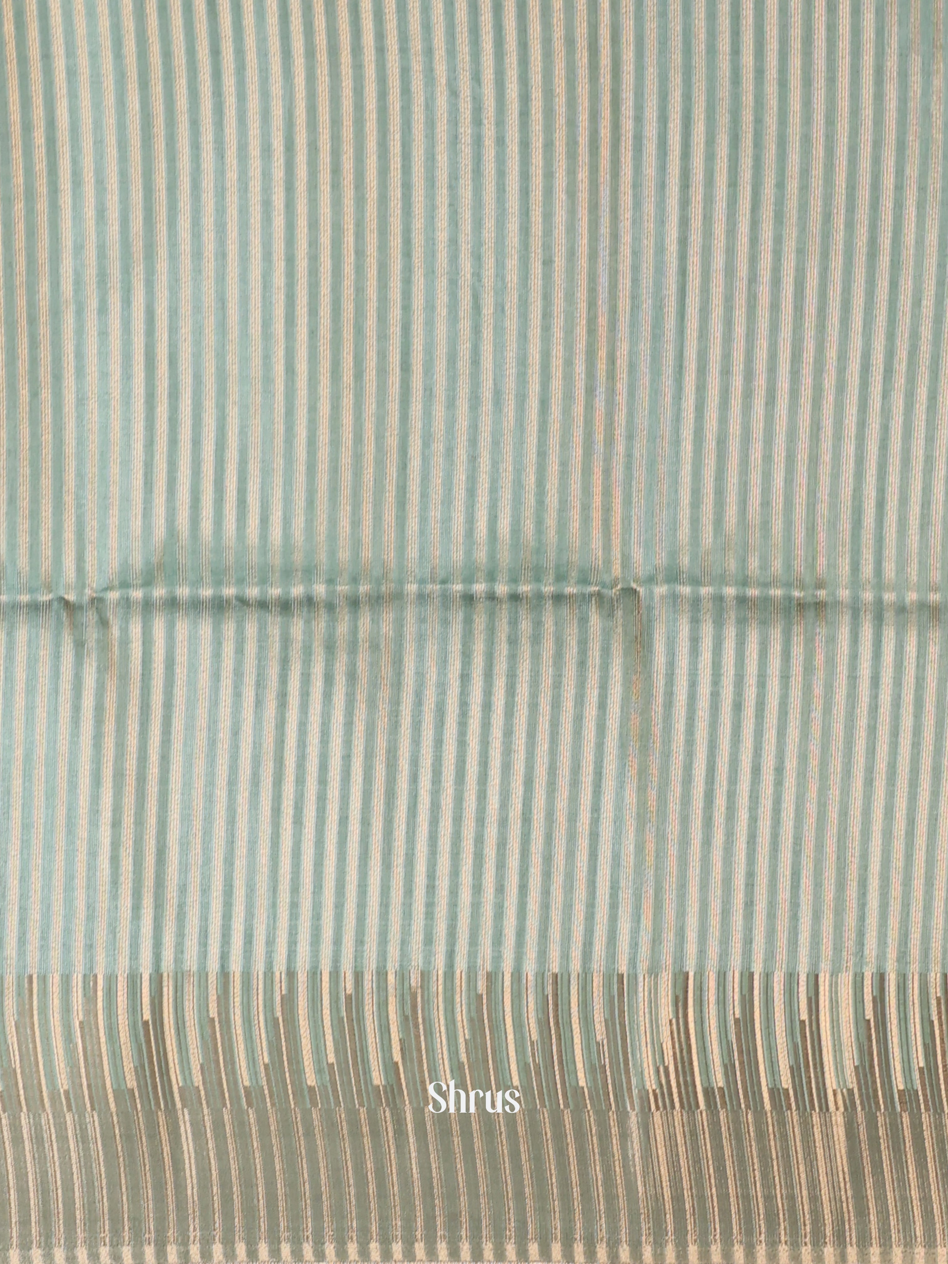 Grey - Semi Tussar Saree - Shop on Shrus.com